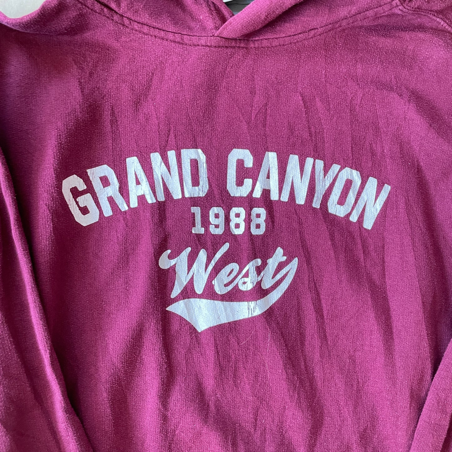 Bordeaux Rød Vintage Hoodie