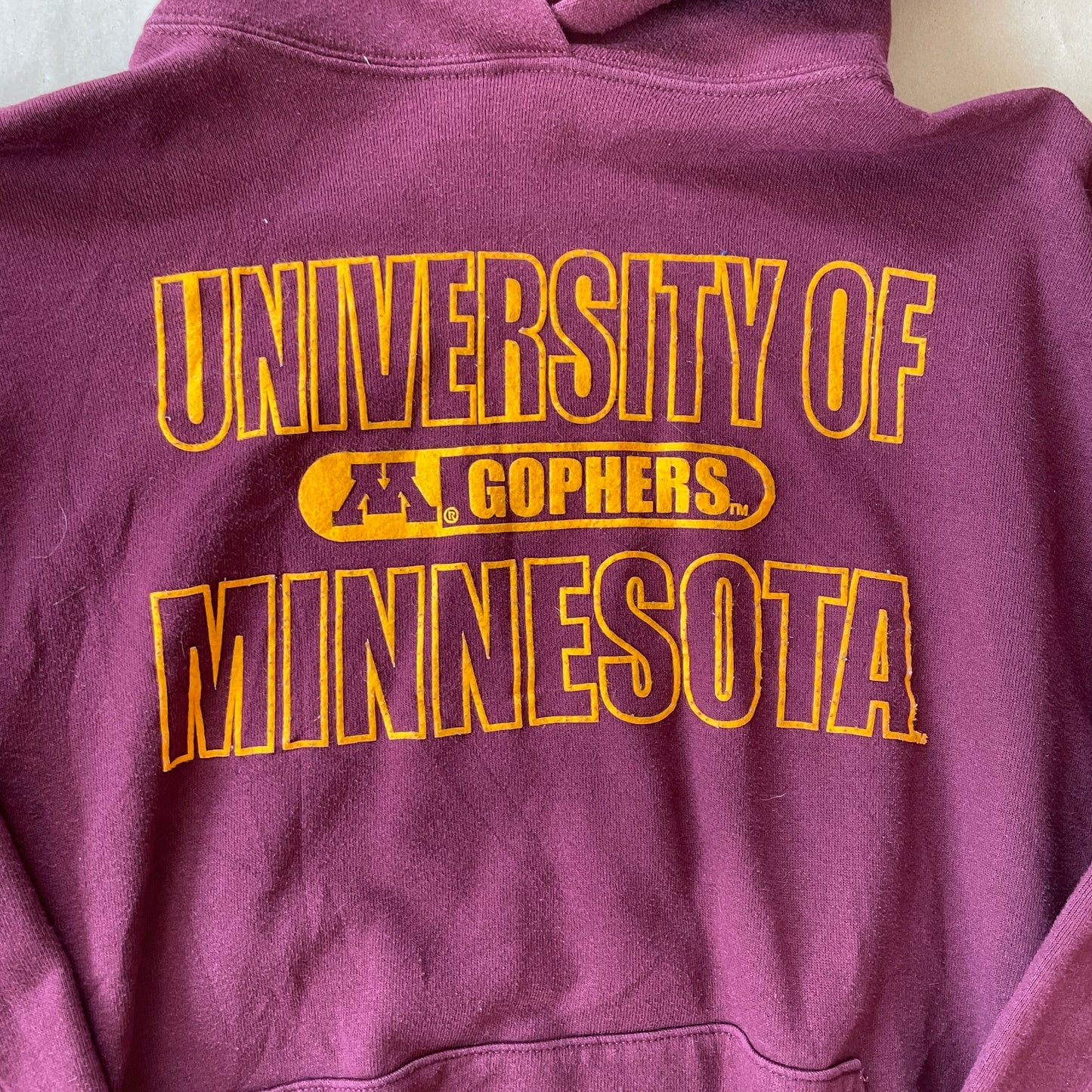 Bordeaux Rød Vintage Hoodie