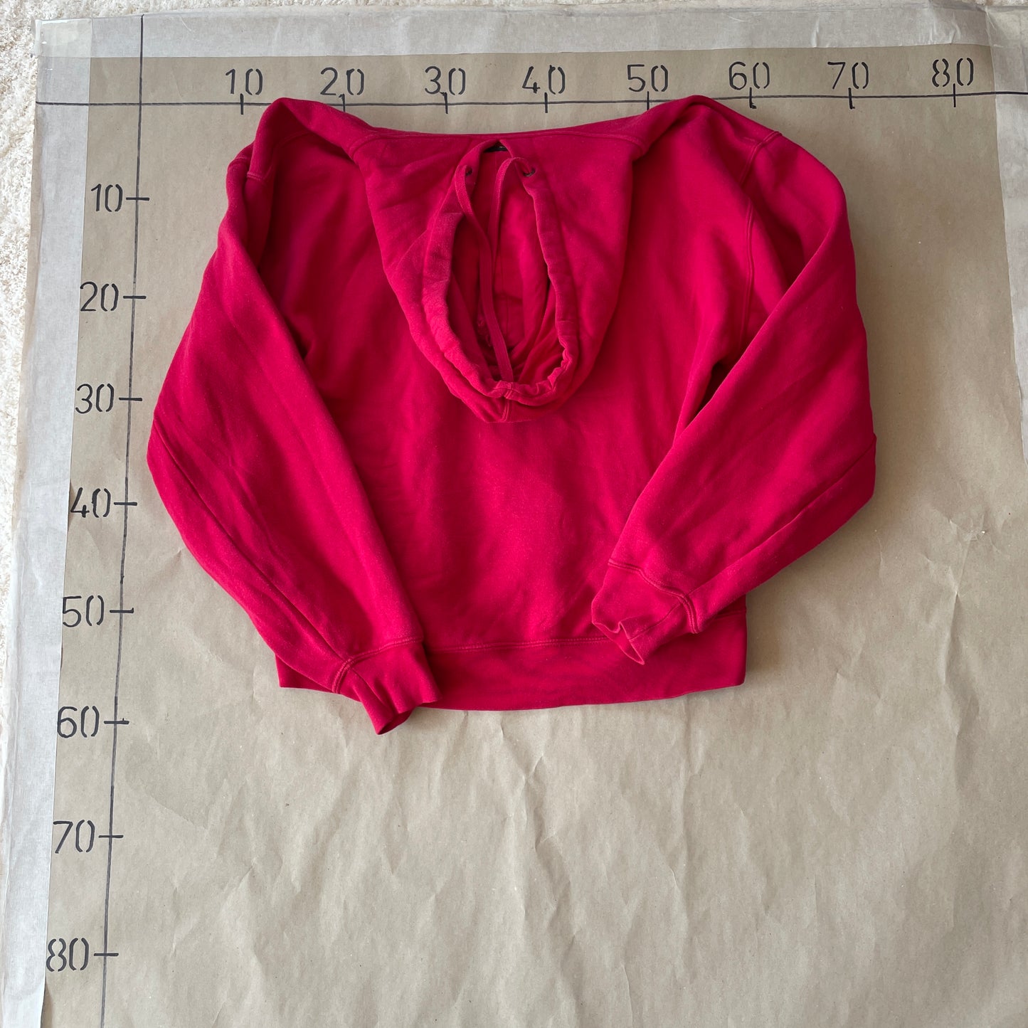 Rød Vintage Hoodie