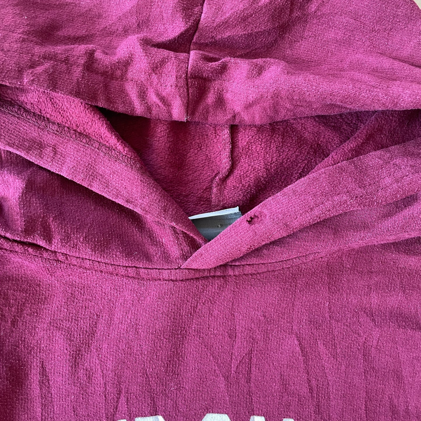 Bordeaux Rød Vintage Hoodie