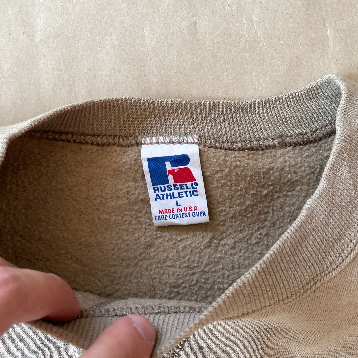 Beige Vintage Russel Athletics Sweatshirt