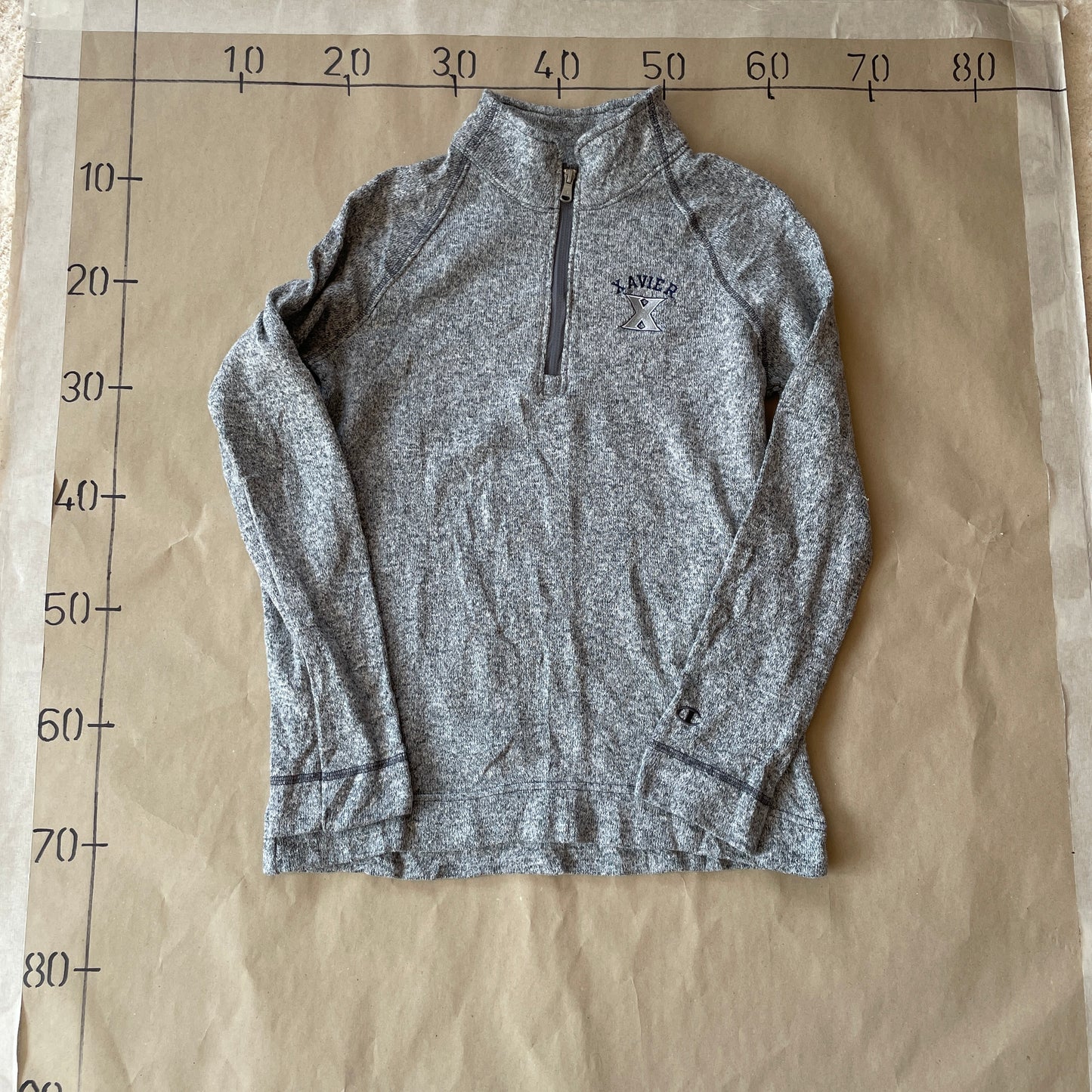 Grå Vintage Champion 1/4 Zip
