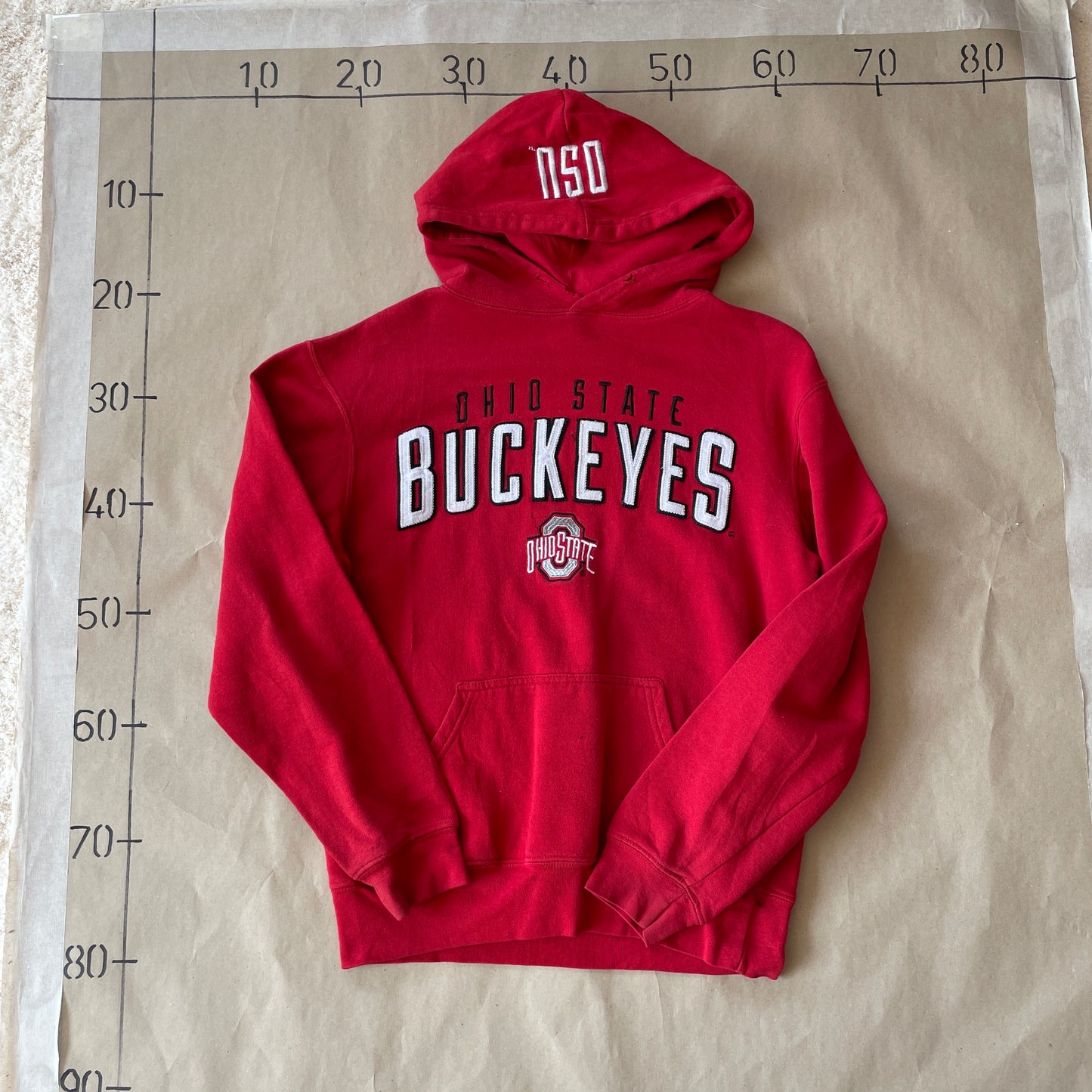 Rød Vintage Buckeyes Hoodie