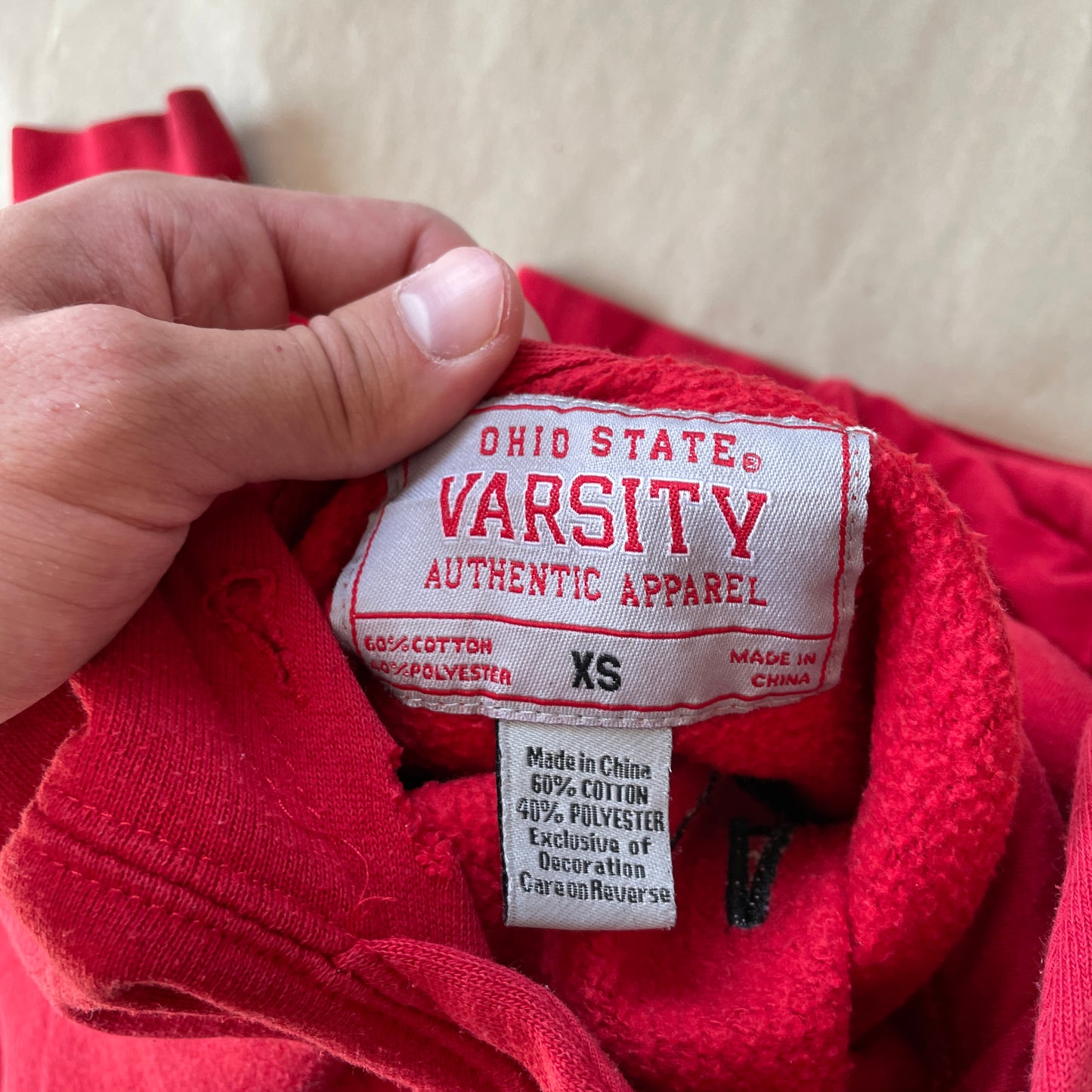 Rød Vintage Buckeyes Hoodie