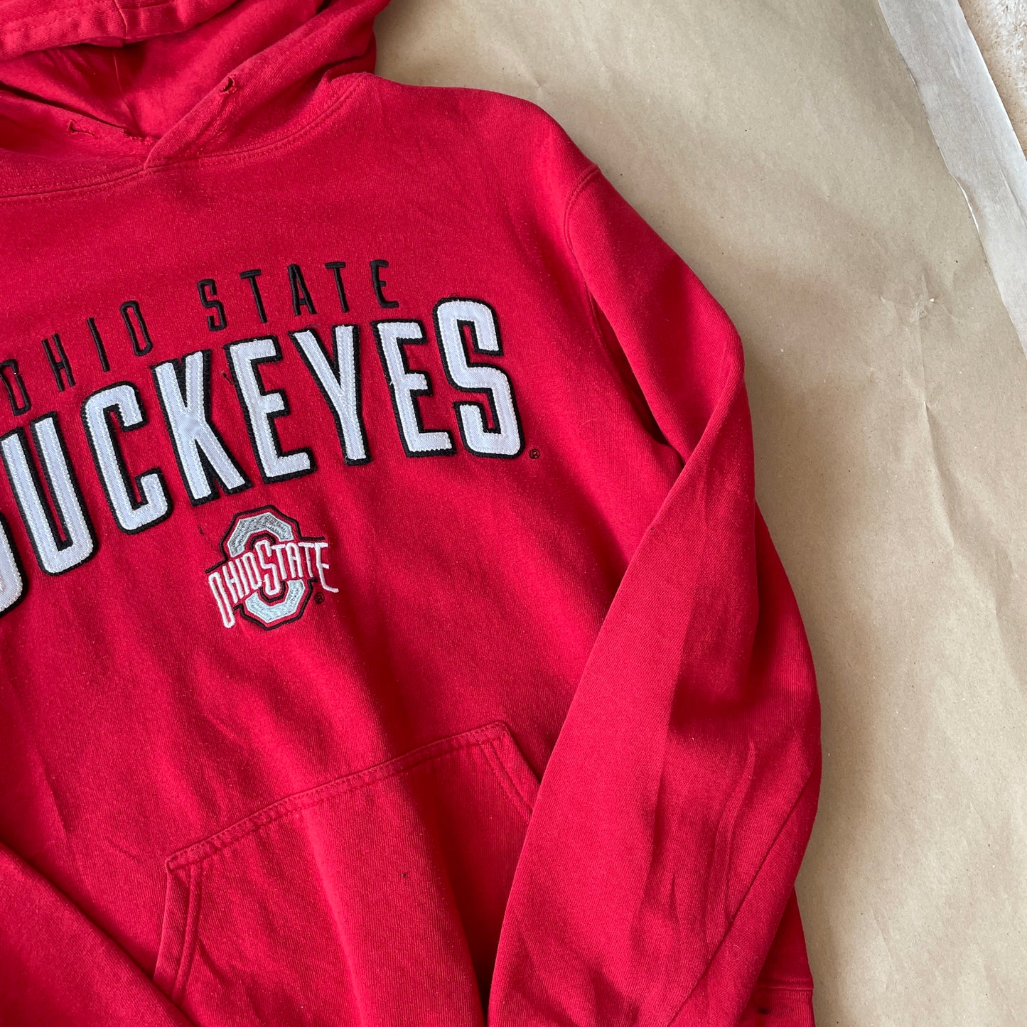 Rød Vintage Buckeyes Hoodie