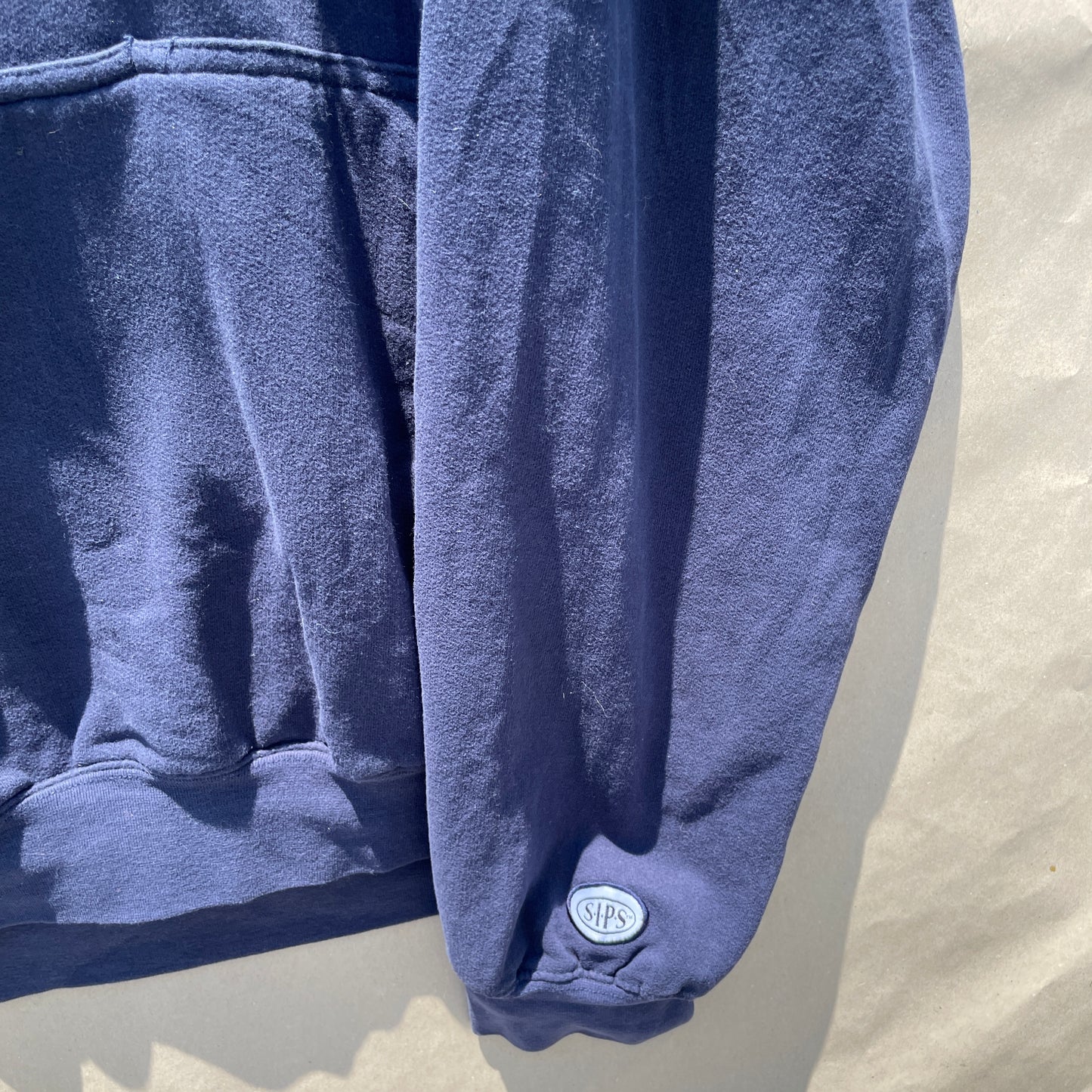 Twisted Tea Navy Hoodie Med Retro Print