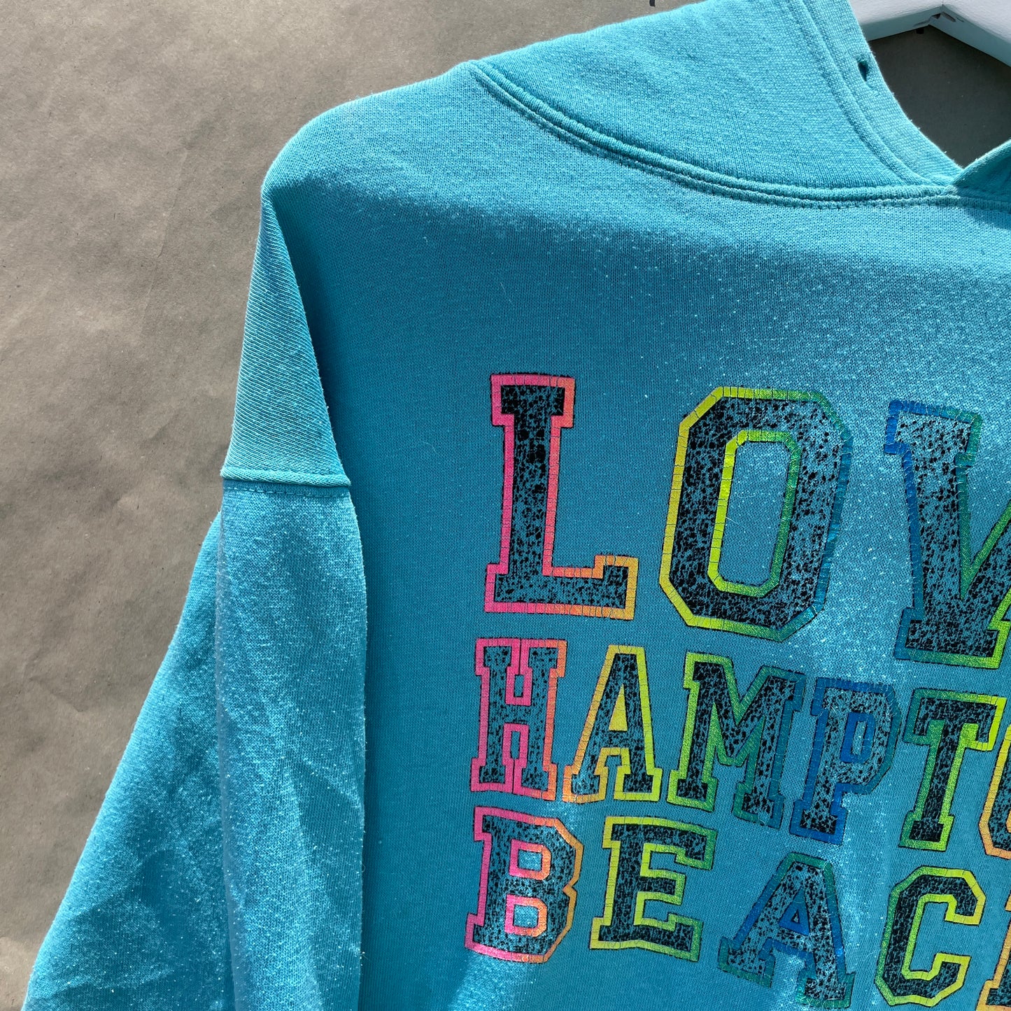 Vintage Turkis Love Hampton Beach Hoodie