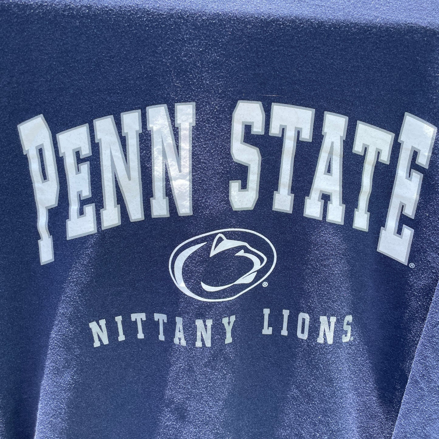 Marineblå Penn State Vintage Hoodie Med Klassisk Collegelook