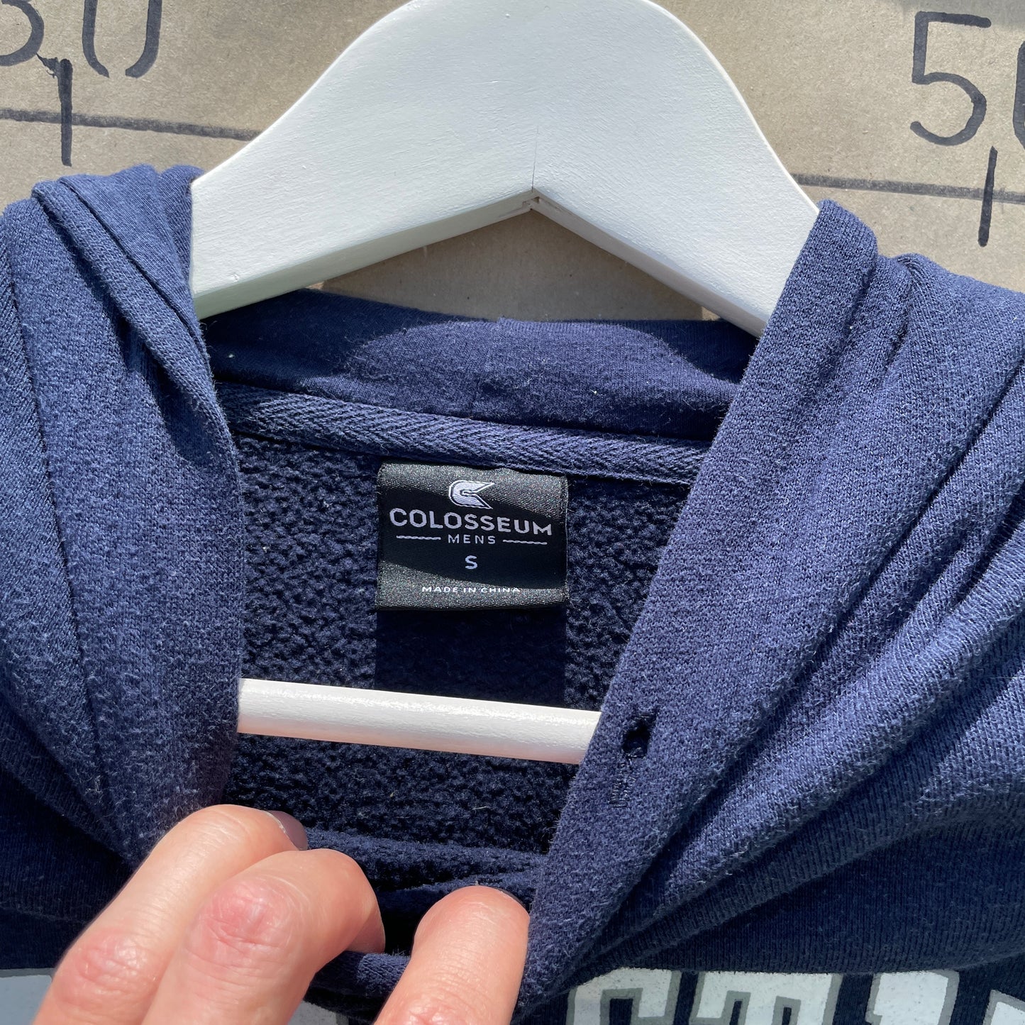 Marineblå Penn State Vintage Hoodie Med Klassisk Collegelook