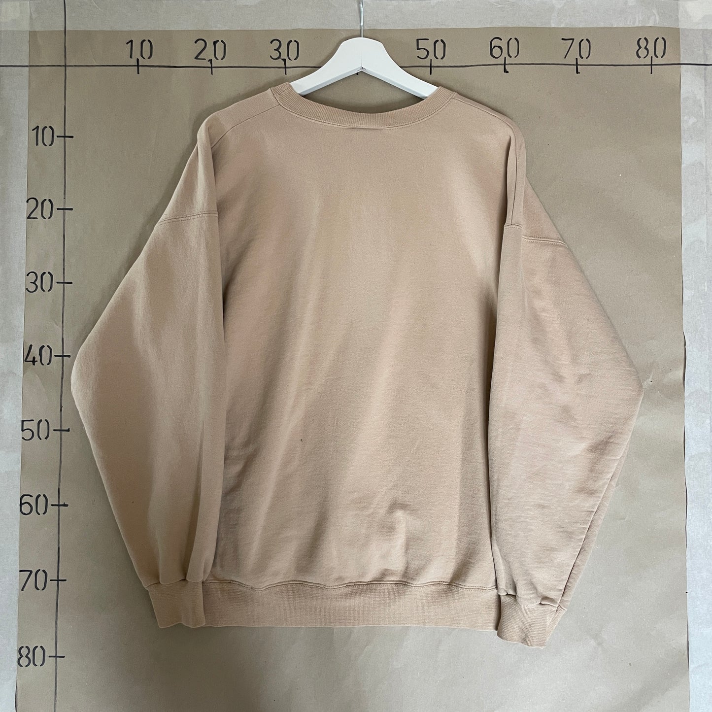 Beige Vintage Brandmands Sweatshirt