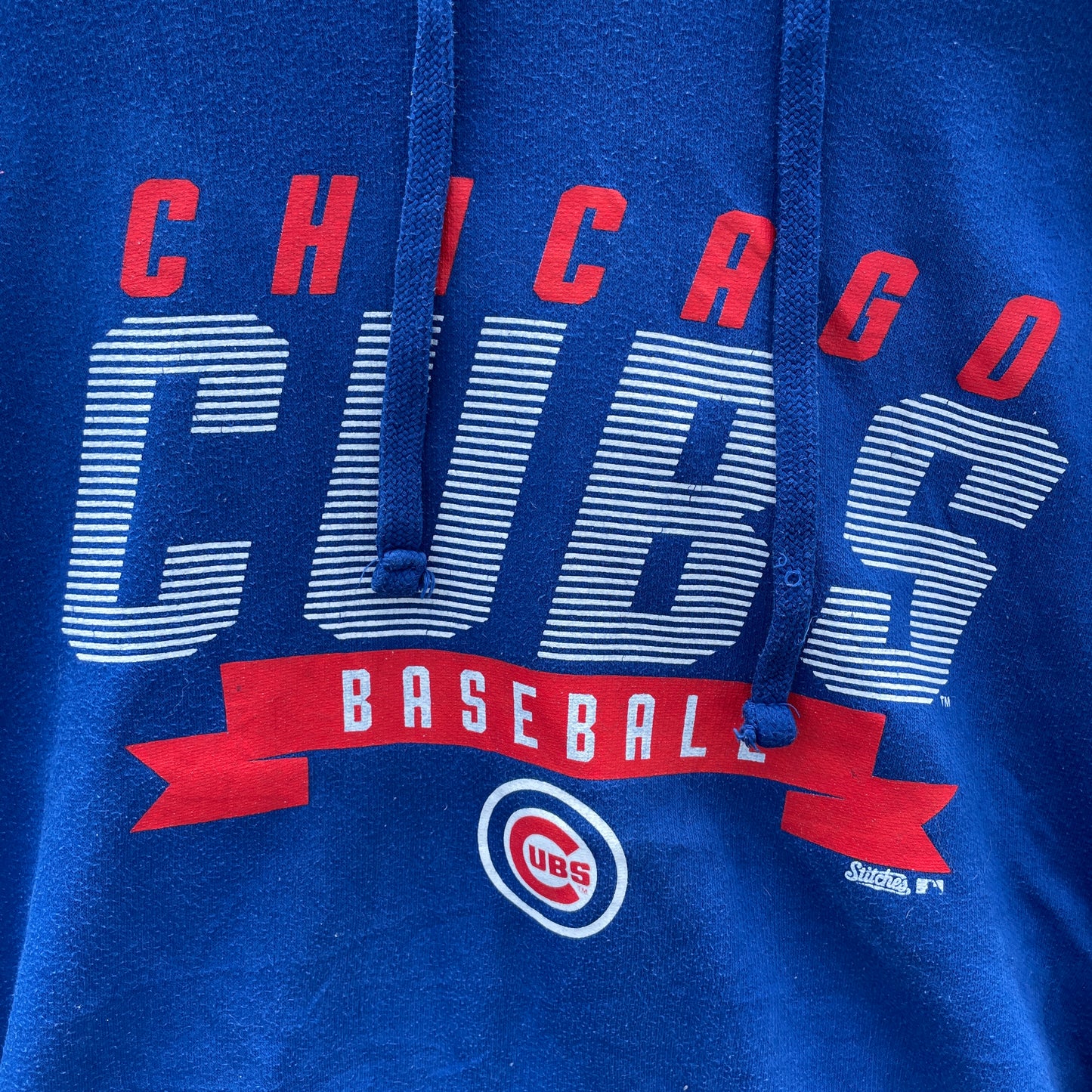 Blå Chicago Cubs Hoodie – Sporty Retrolook