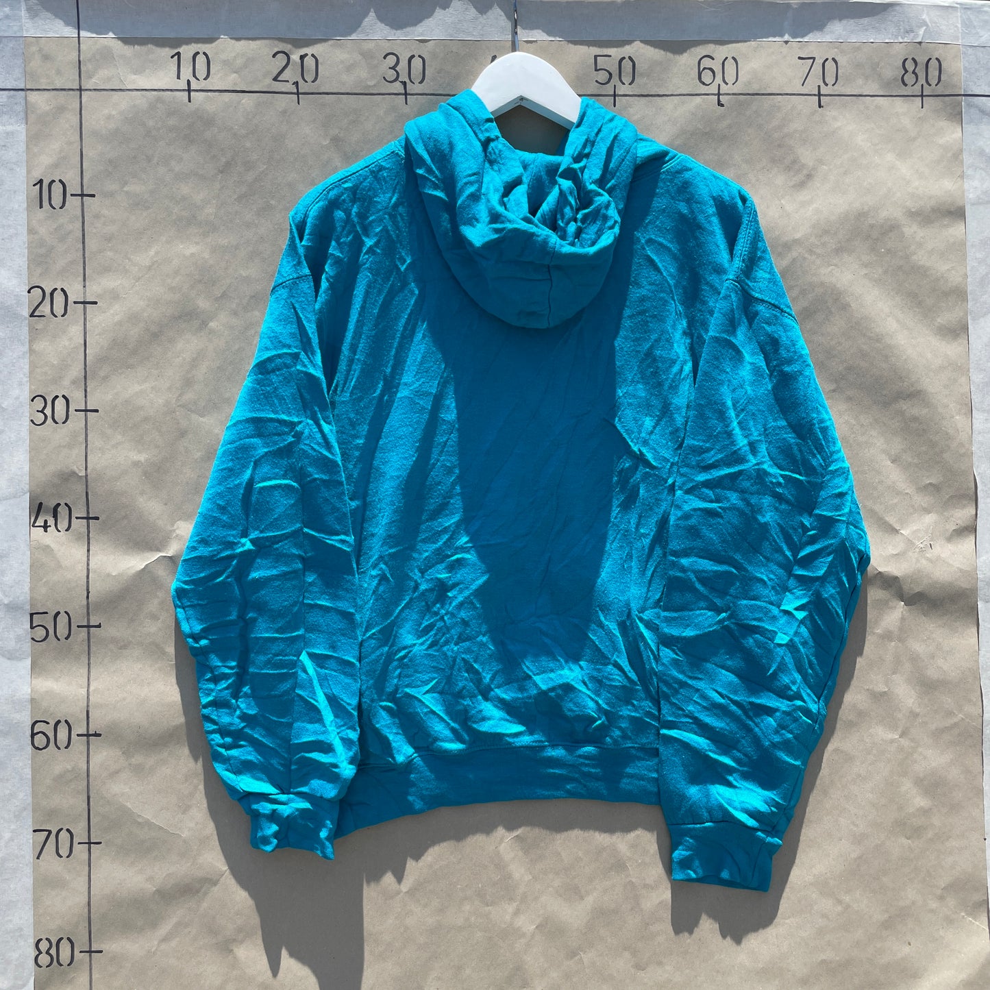 Turkis Vintage Washington DC Hoodie Med Print På Ærmet