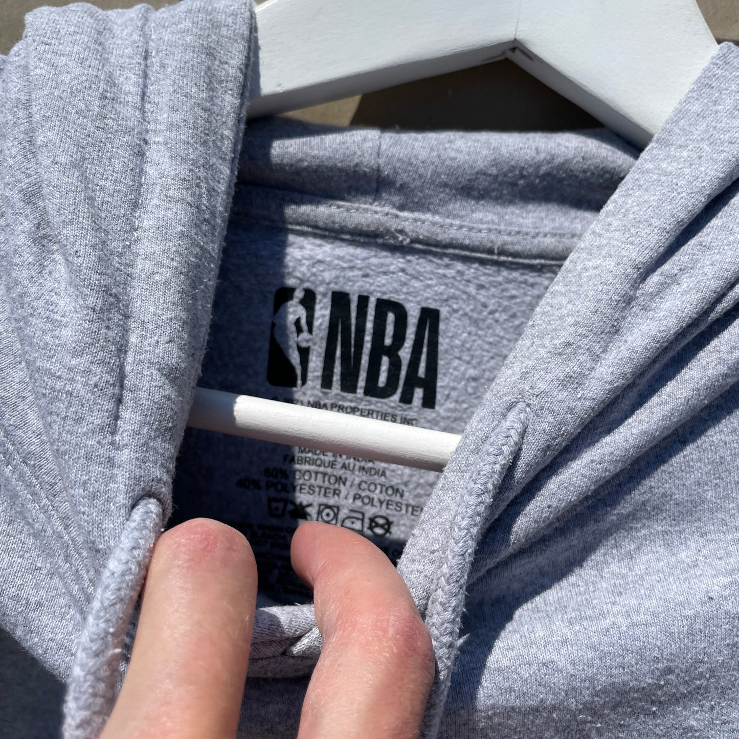 Grå Toronto Raptors NBA Hoodie