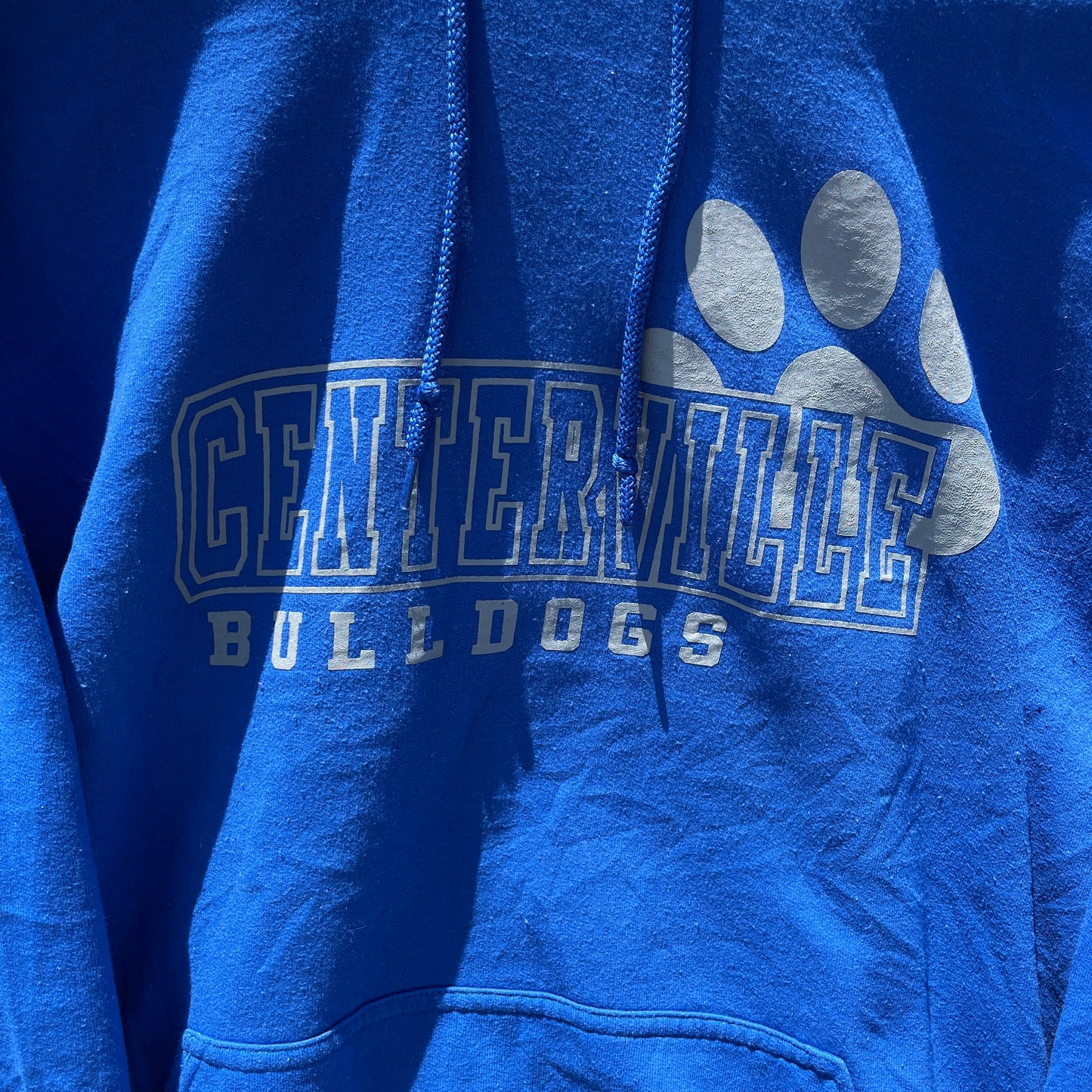 Kongeblå Centerville Bulldogs Hoodie Med Tryk