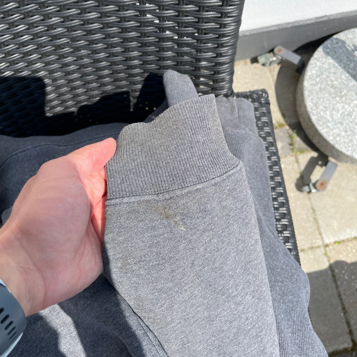 Mørkegrå Vintage Jancewicz & Son Hoodie Med Gul Print