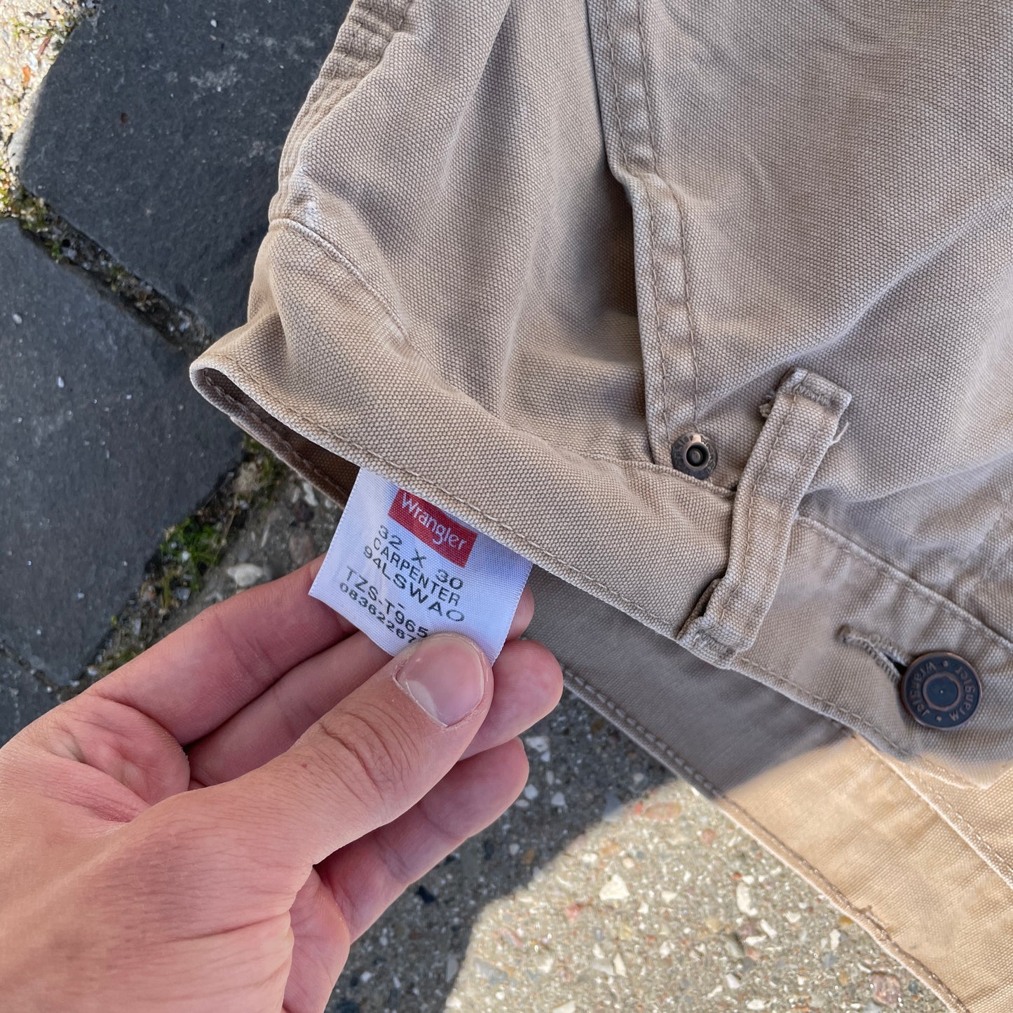 Vintage Khaki Wrangler Workwear Bukser