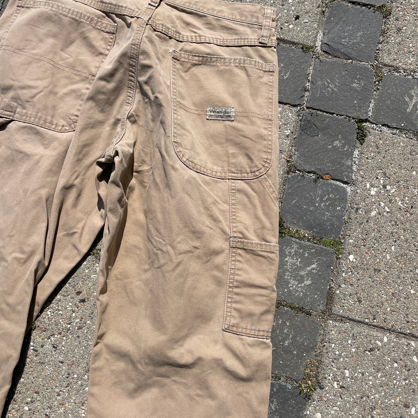 Vintage Khaki Wrangler Workwear Bukser