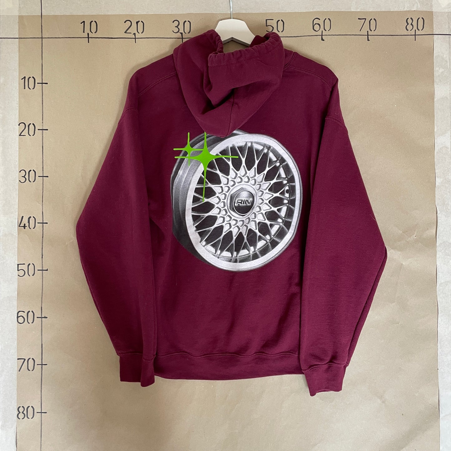Rød Vintage Dirty South Hoodie