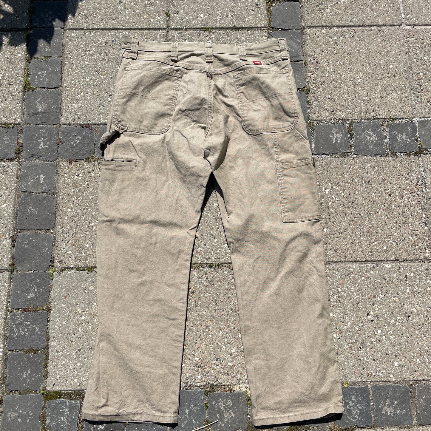 Vintage Beige Wrangler Carpenter Bukser