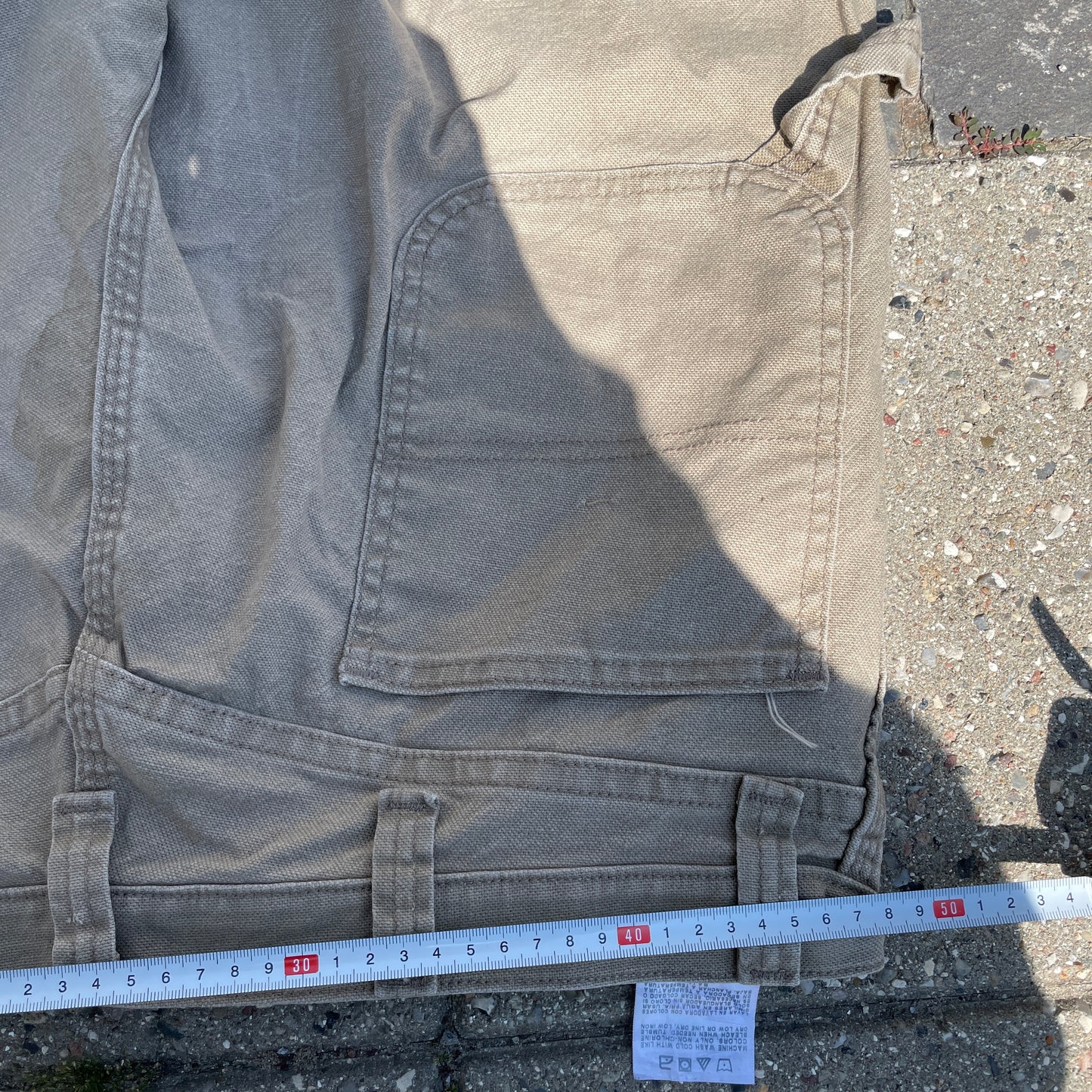 Vintage Beige Wrangler Carpenter Bukser