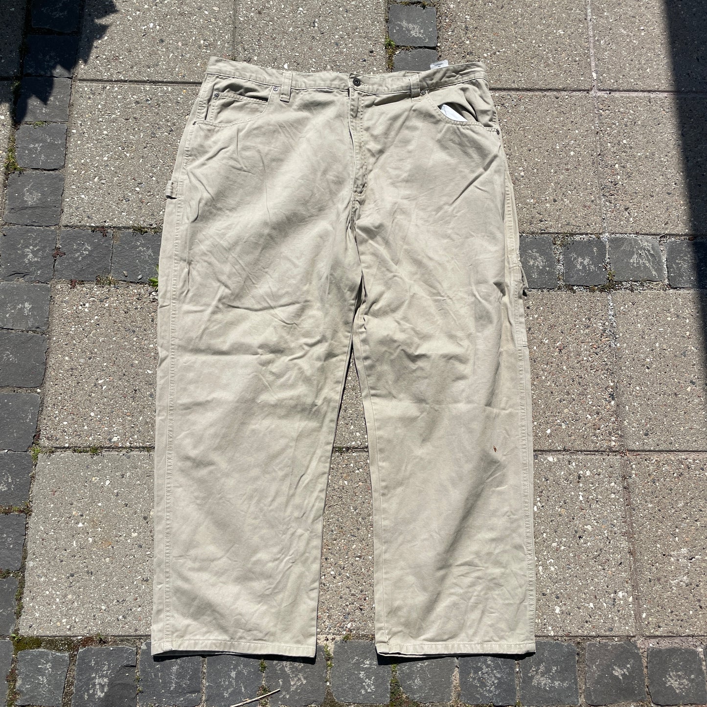 Beige Wrangler Carpenter Pants – Vintage Workwear Stil