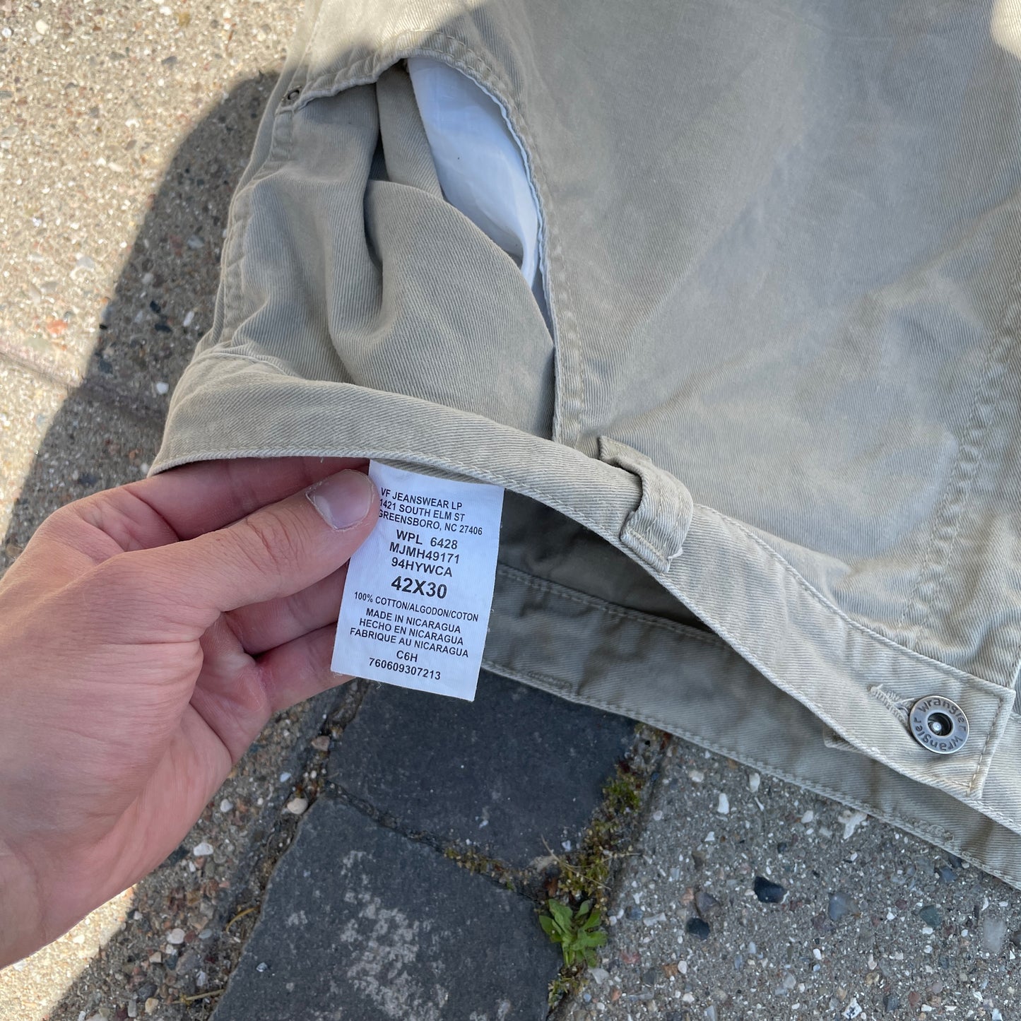Beige Wrangler Carpenter Pants – Vintage Workwear Stil