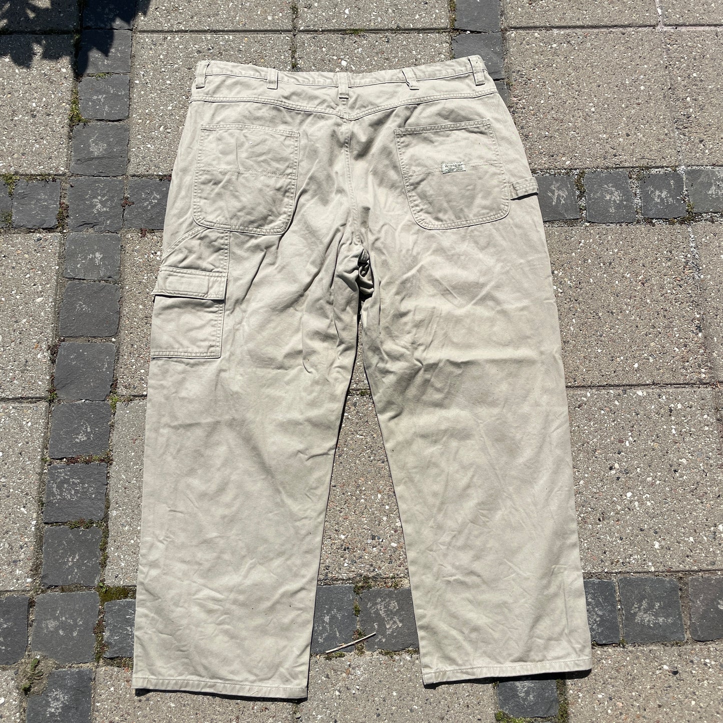 Beige Wrangler Carpenter Pants – Vintage Workwear Stil