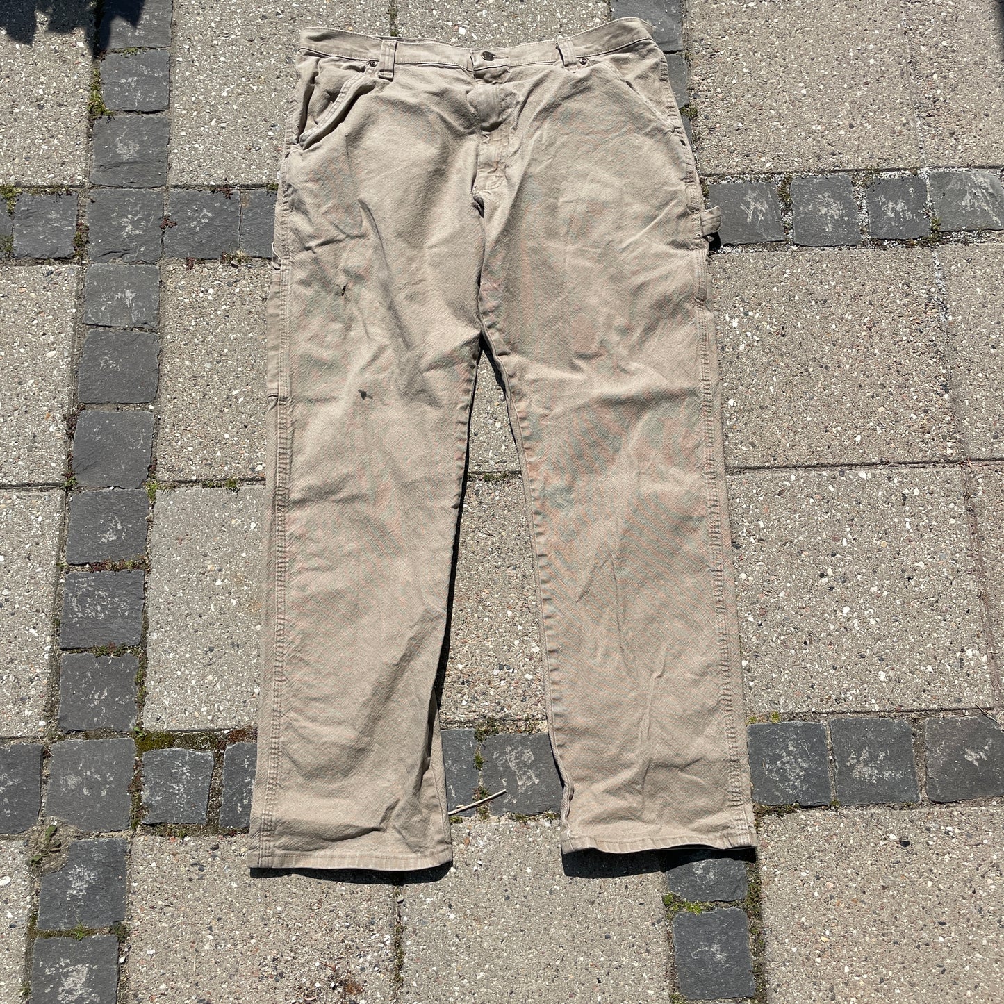 Beige Wrangler Carpenter Bukser