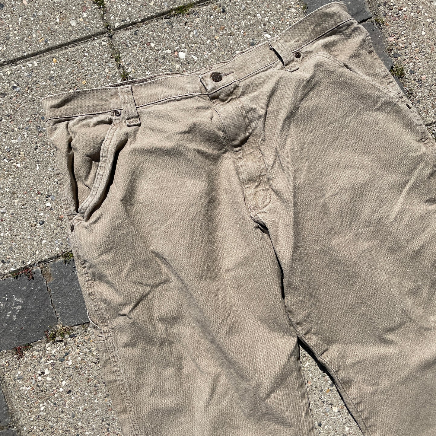 Beige Wrangler Carpenter Bukser