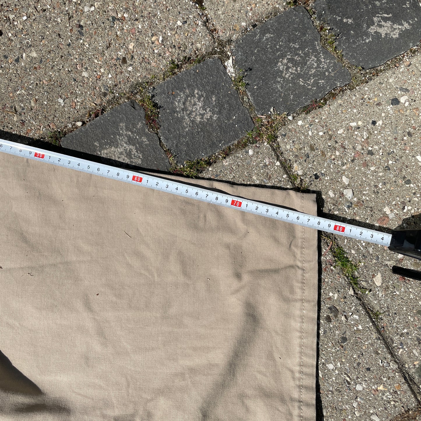 Beige Wrangler Carpenter Bukser I Klassisk Workwear-Stil