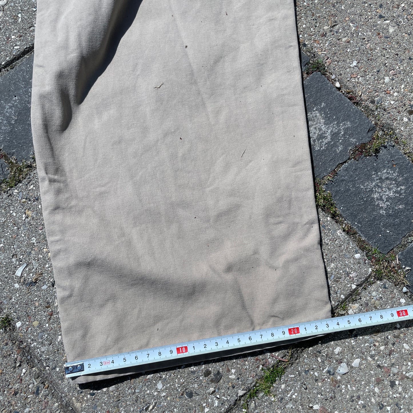 Beige Wrangler Carpenter Bukser I Klassisk Workwear-Stil