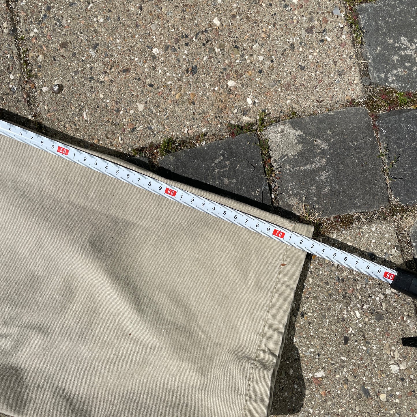 Beige Wrangler Vintage Cargo Bukser I Kraftigt Bomuld