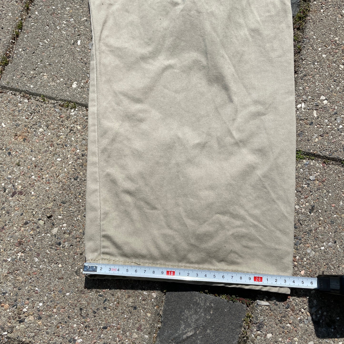 Beige Wrangler Vintage Cargo Bukser I Kraftigt Bomuld