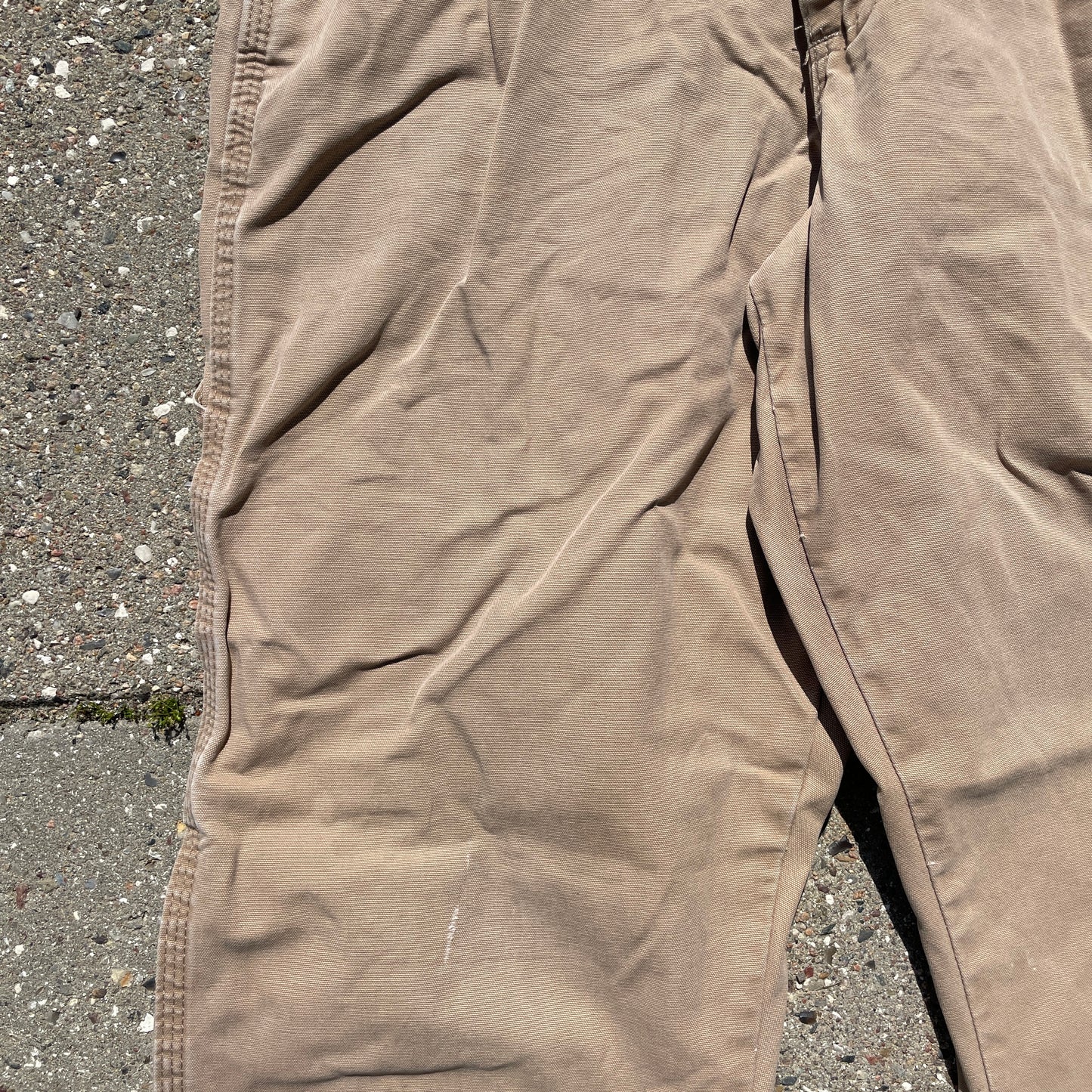 Lysebrune Wrangler Vintage Cargo Bukser I Kraftigt Bomuld