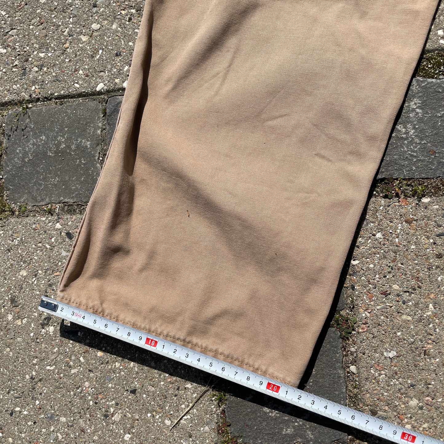 Lysebrune Wrangler Vintage Cargo Bukser I Kraftigt Bomuld