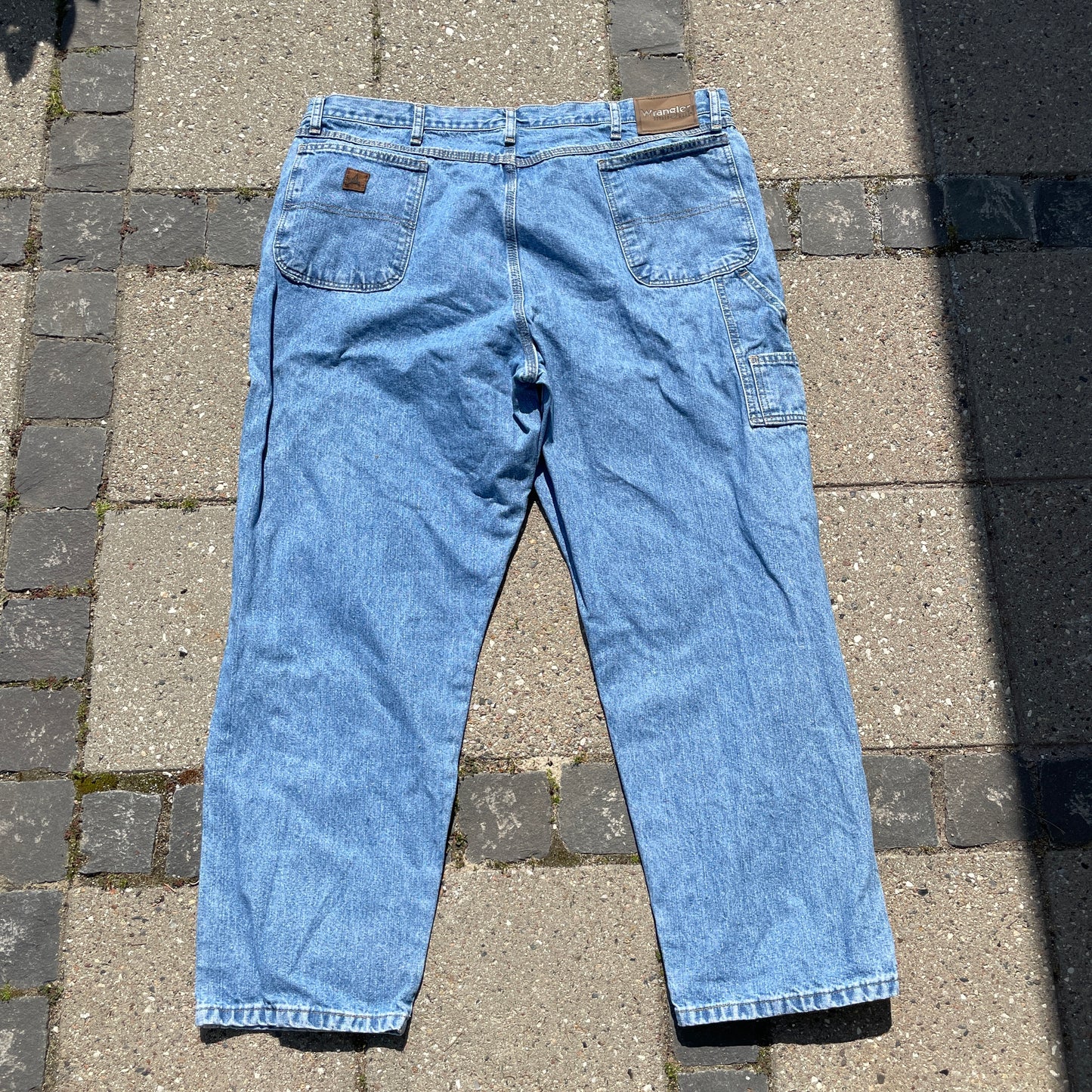 Vintage Lyseblå Wrangler Carpenter Jeans I Loose Fit