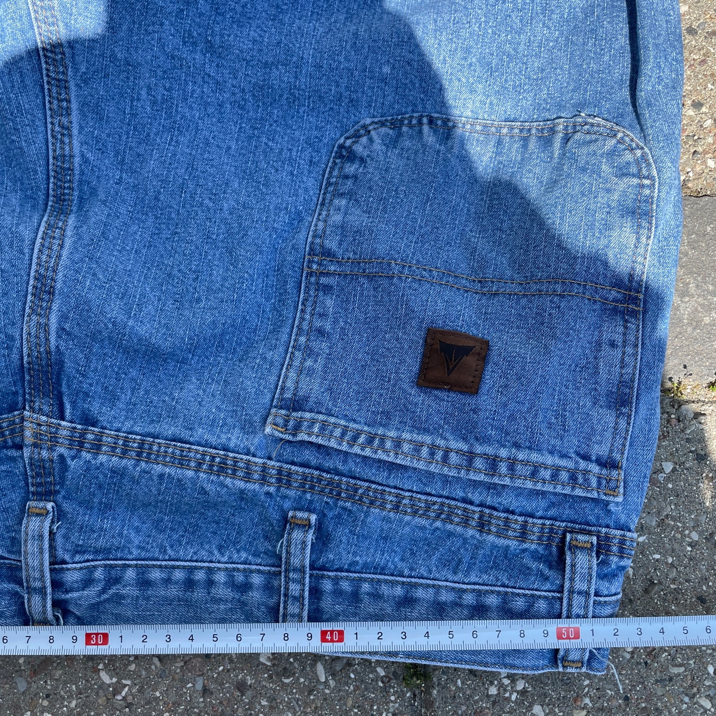 Vintage Lyseblå Wrangler Carpenter Jeans I Loose Fit