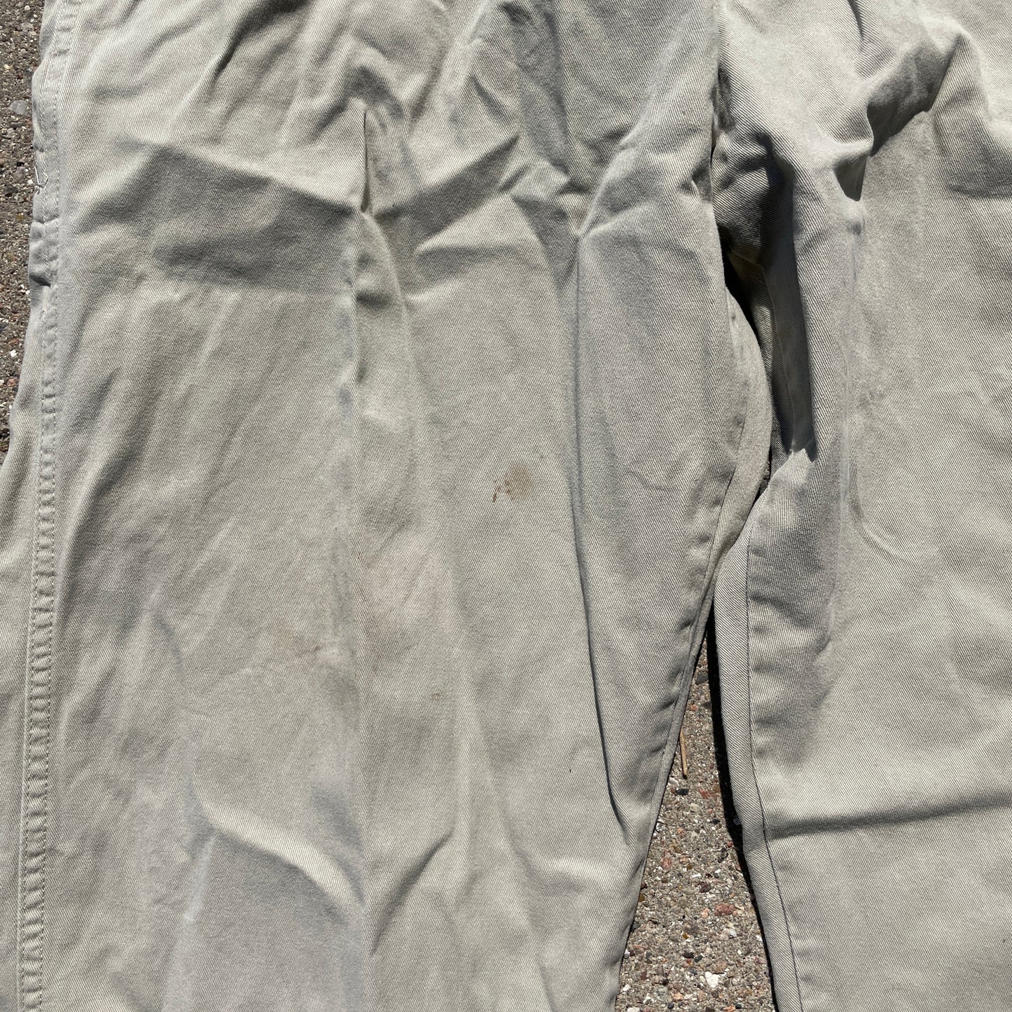 Beige Wrangler Workwear Bukser I Kraftig Bomuld