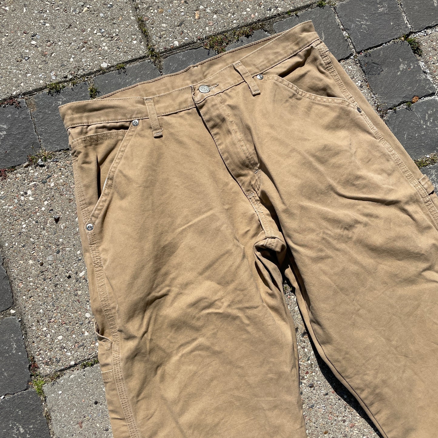 Beige Wrangler Carpenter Vintage Bukser