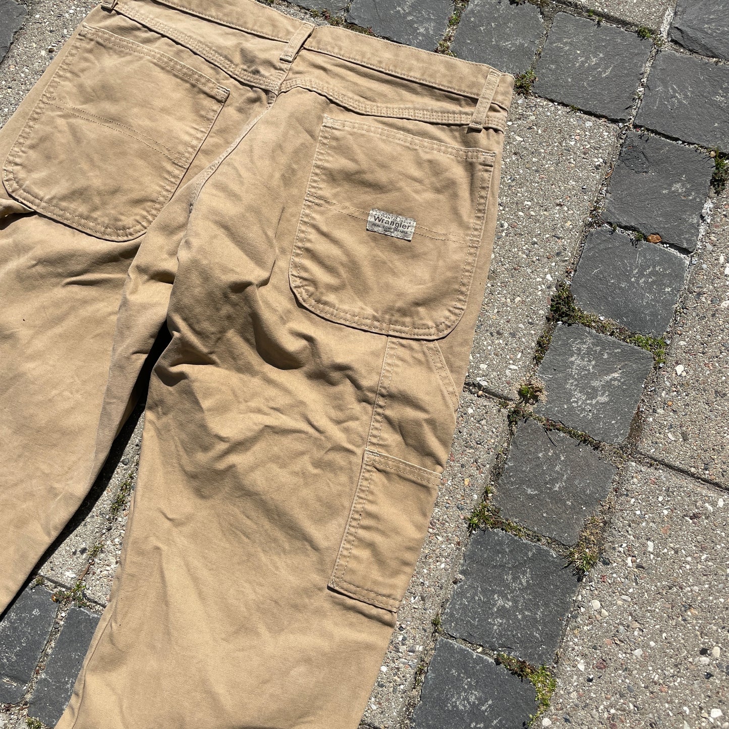 Beige Wrangler Carpenter Vintage Bukser