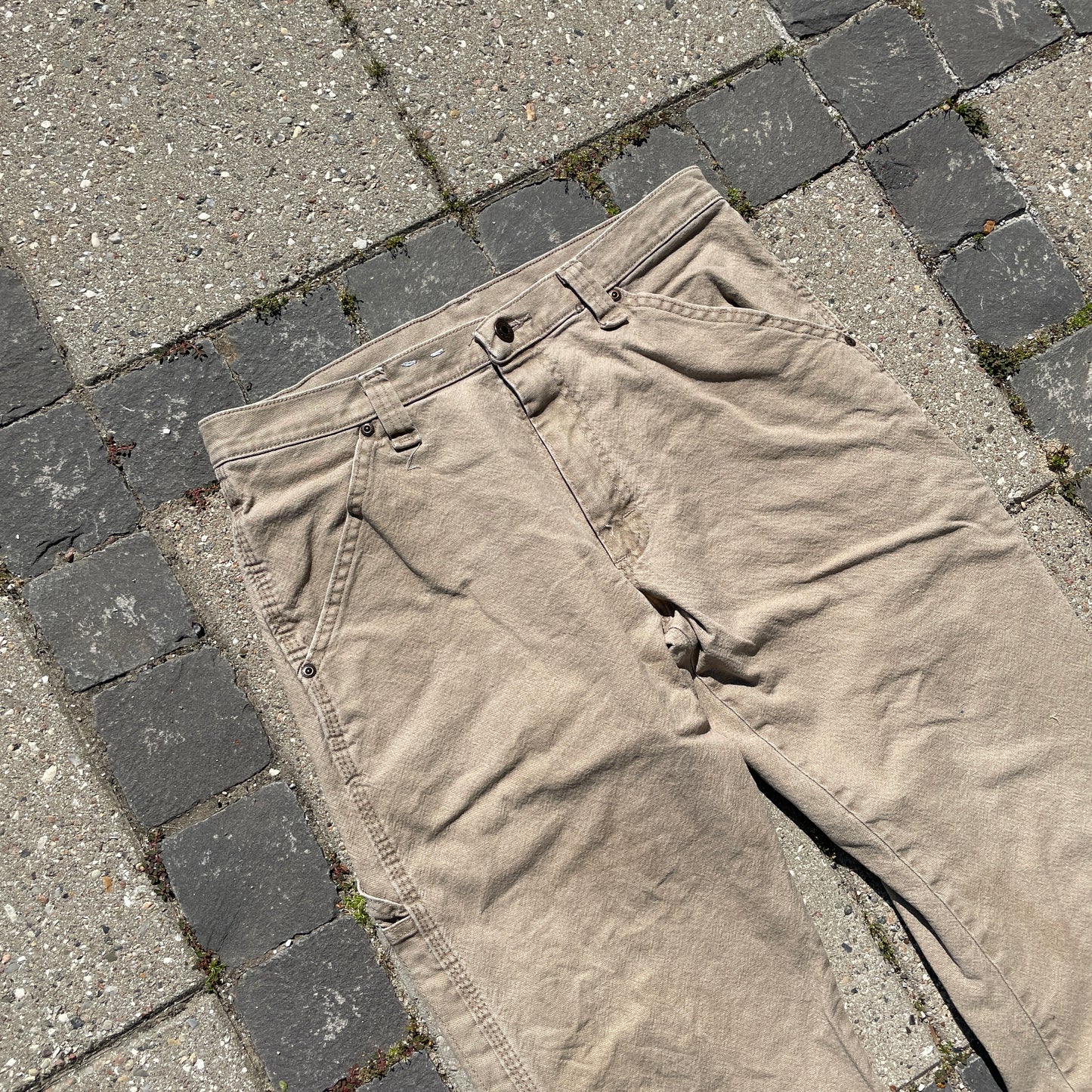 Beige Vintage Wrangler Carpenter Bukser