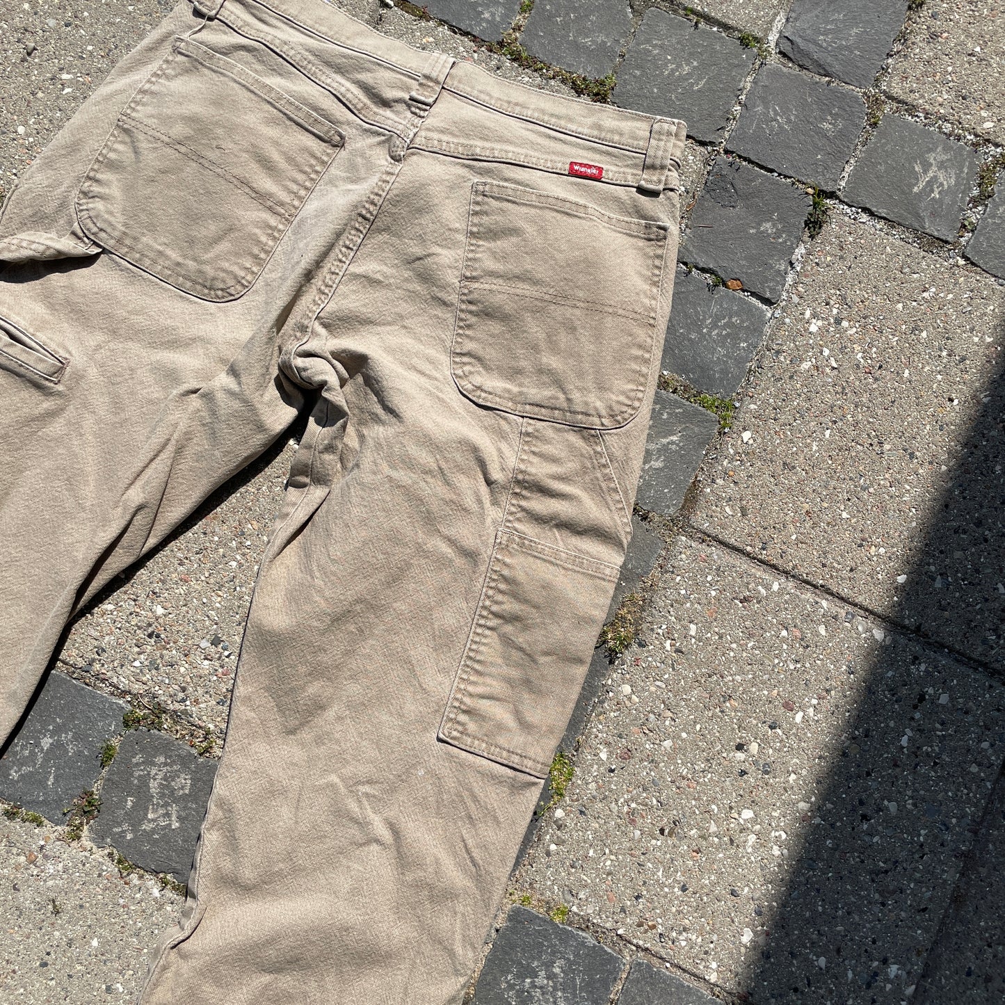 Beige Vintage Wrangler Carpenter Bukser