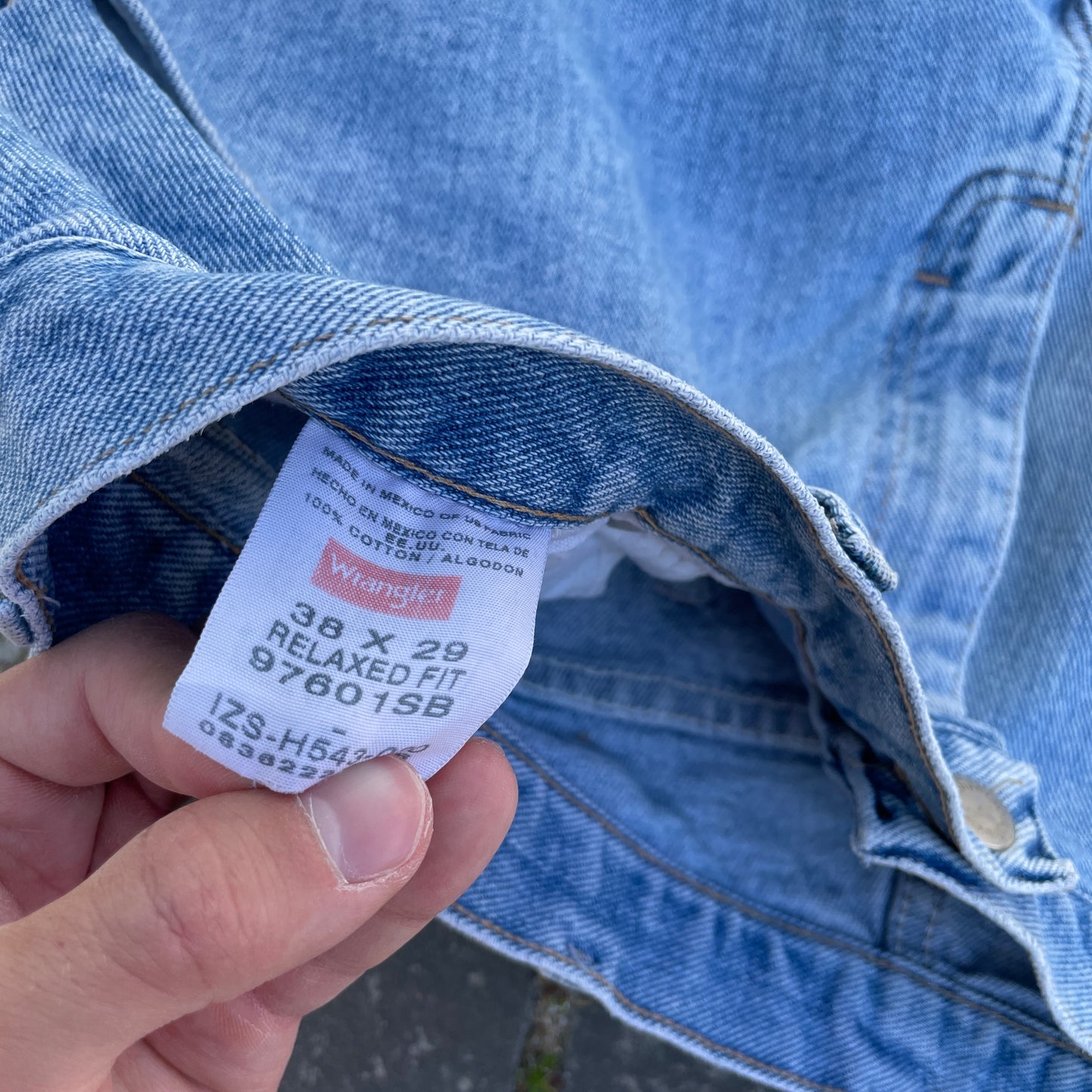 Vintage Lyseblå Wrangler Jeans – Relaxed Fit