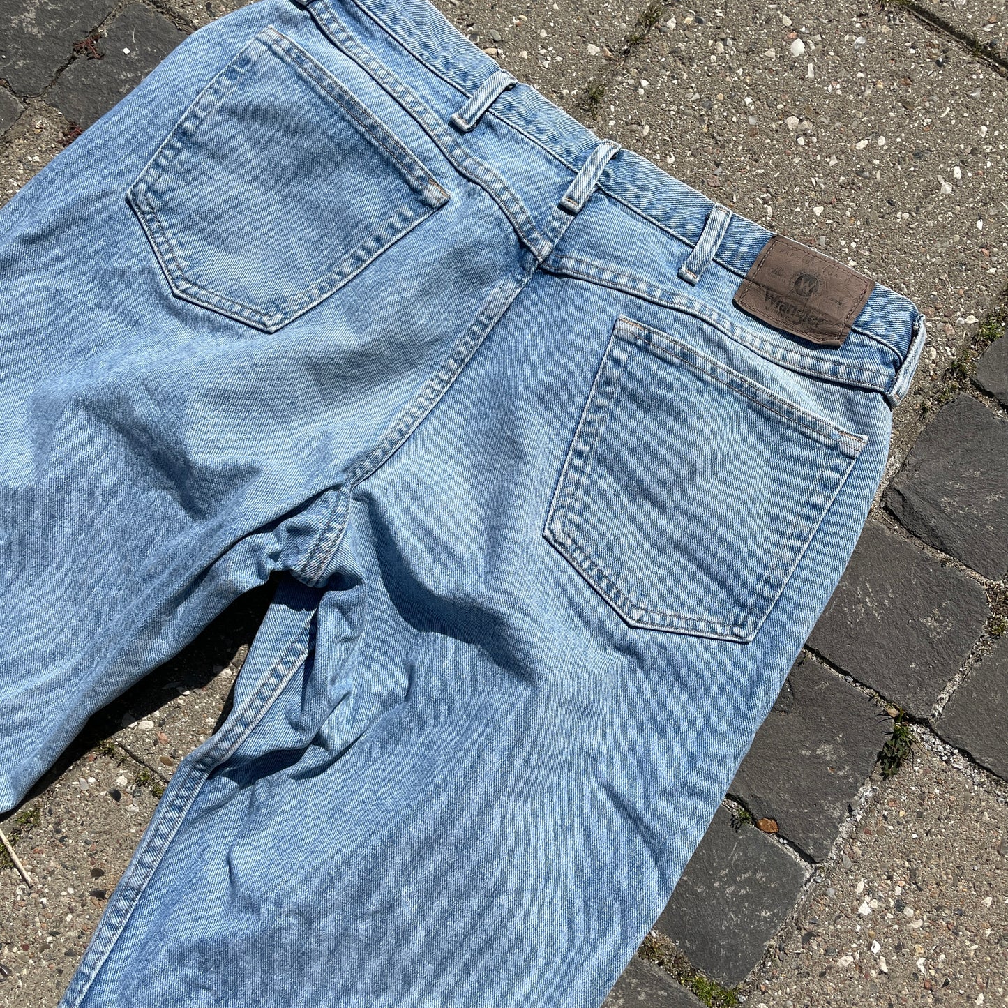 Vintage Lyseblå Wrangler Jeans – Relaxed Fit