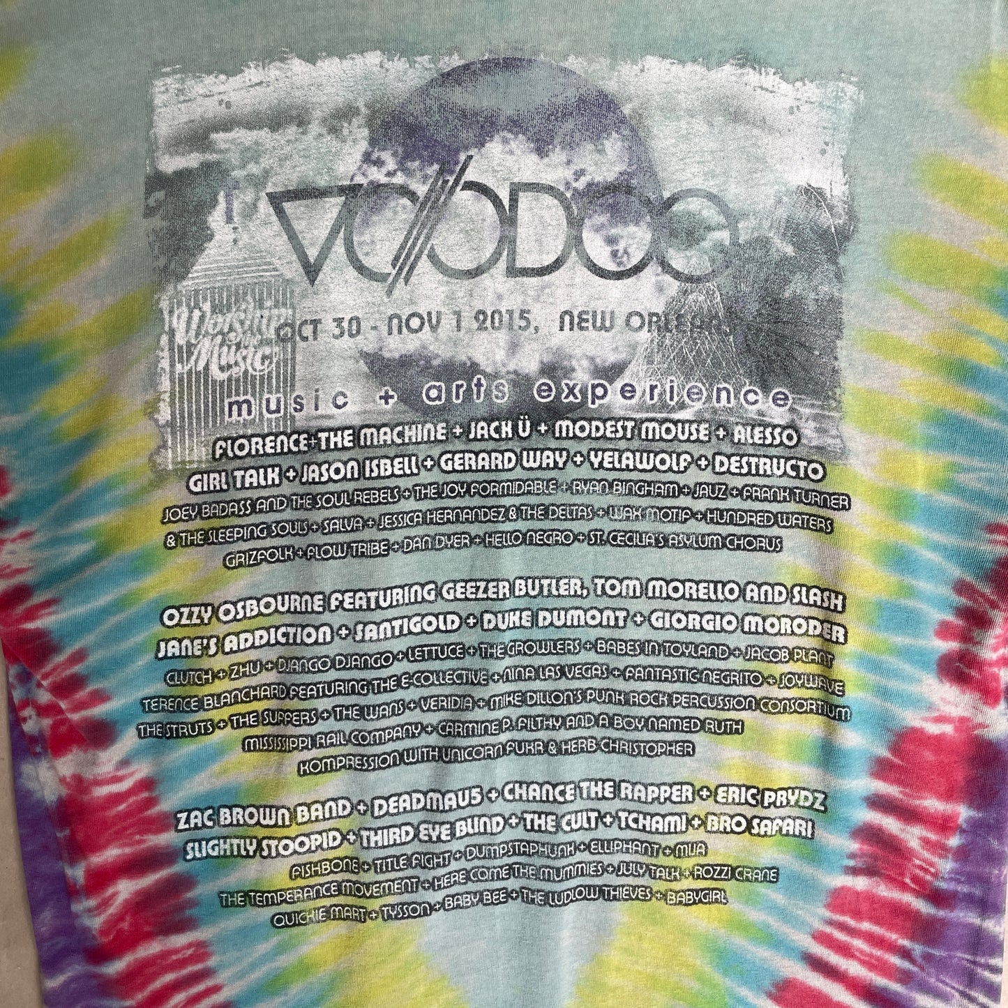Tie Dye Vintage Voodoo Music Festival T-Shirt