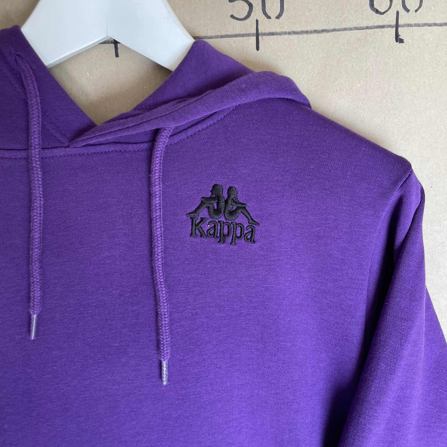 Lilla Kappa Hoodie Med Logo Print