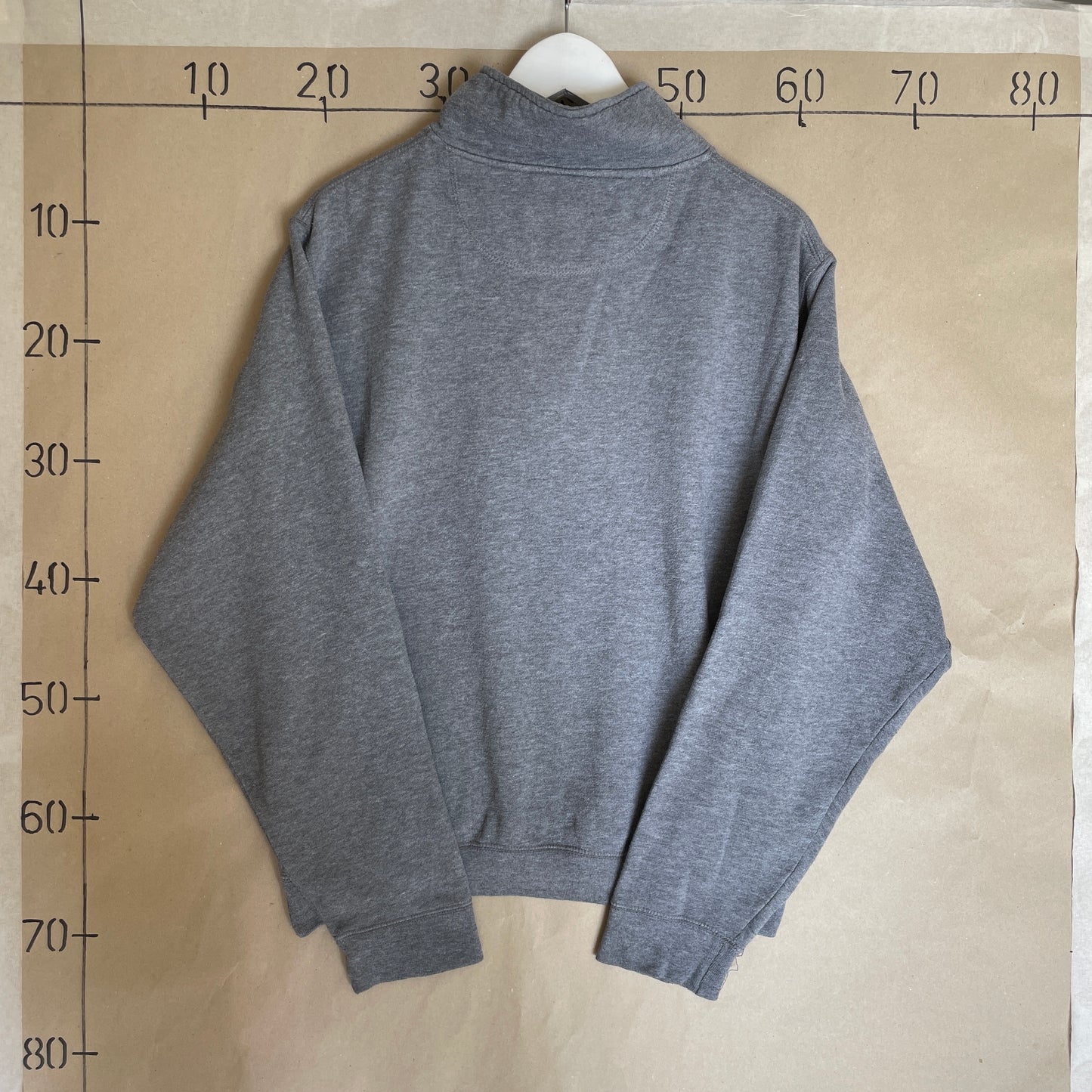 Grå Vintage Jansport Bradley University Half-Zip Sweatshirt