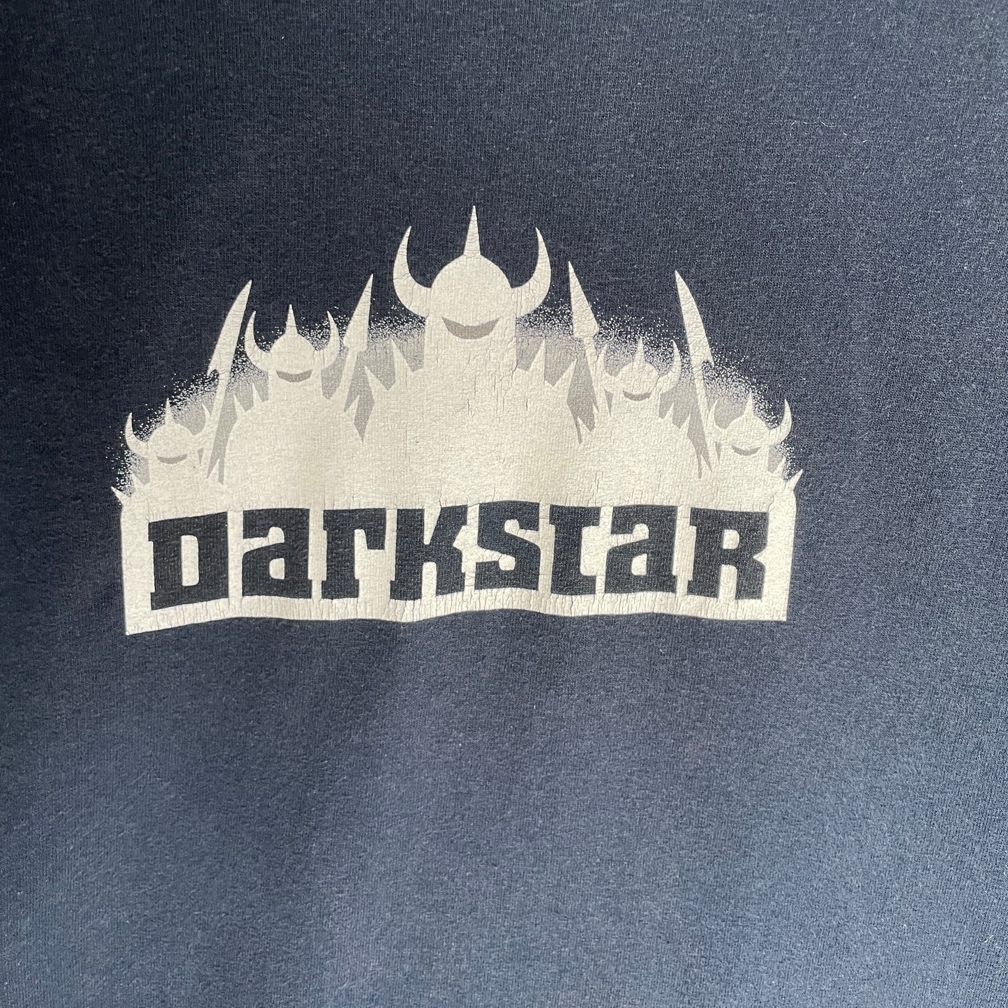 Mørkeblå Darkstar Skateboarding T-Shirt Med Logo Print