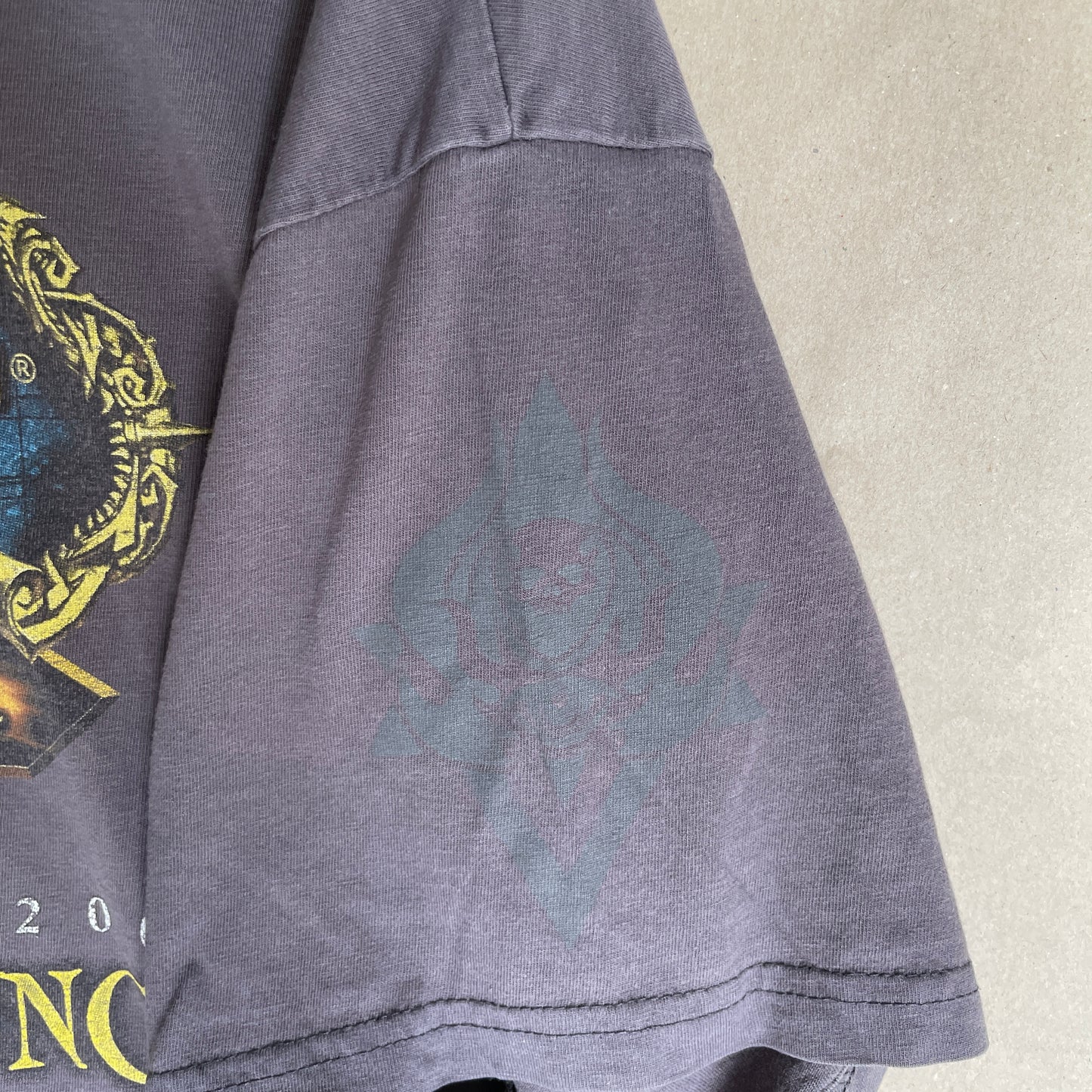 Grå Vintage World Of Warcraft Trading Card Game 2006 Launch T-Shirt