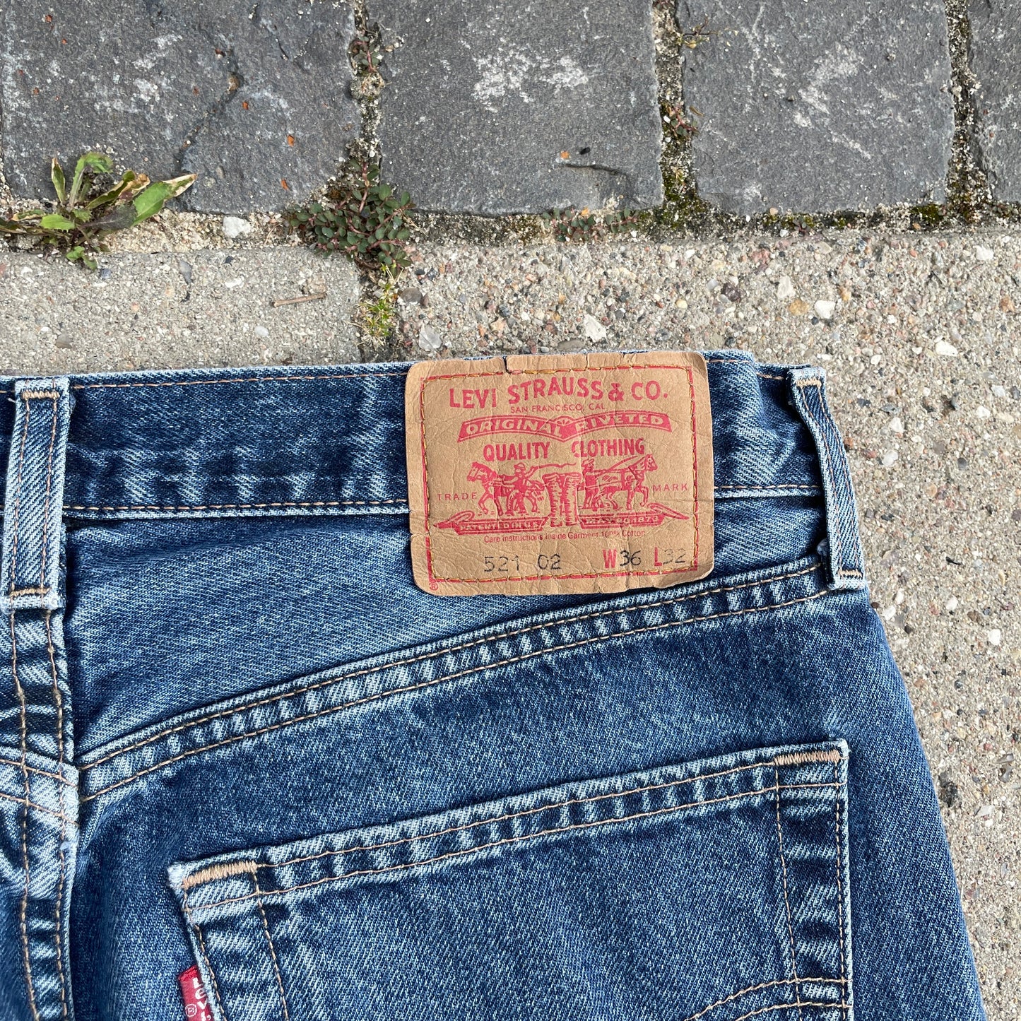 Blå Levi’s 521 Jeans – Klassisk Vintage Denim